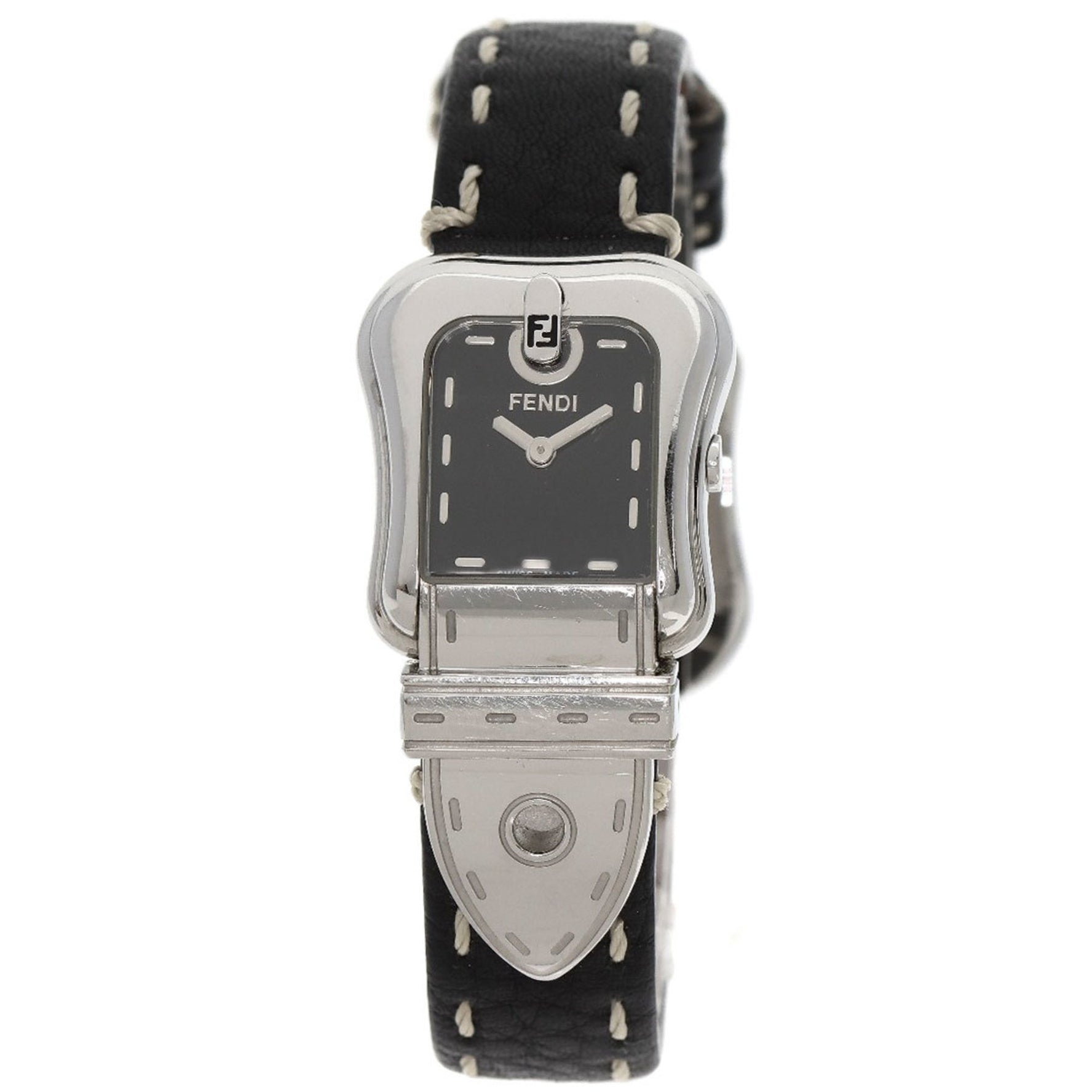 Fendi 3800L B-Fendi watch, stainless steel, leather, women's, FENDI