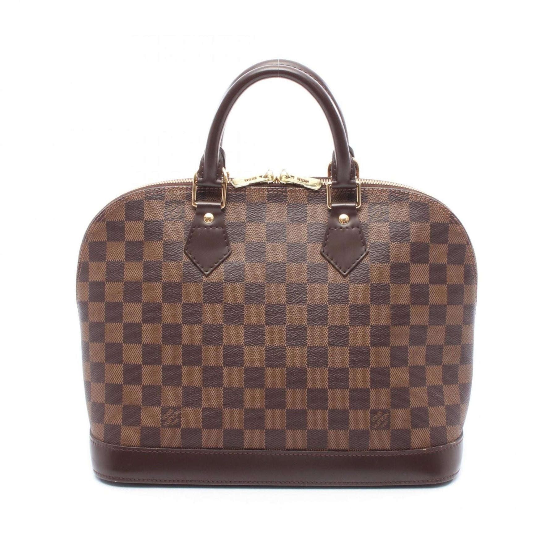 Louis Vuitton Alma Handbag, Coated Canvas and Leather with Damier Finish