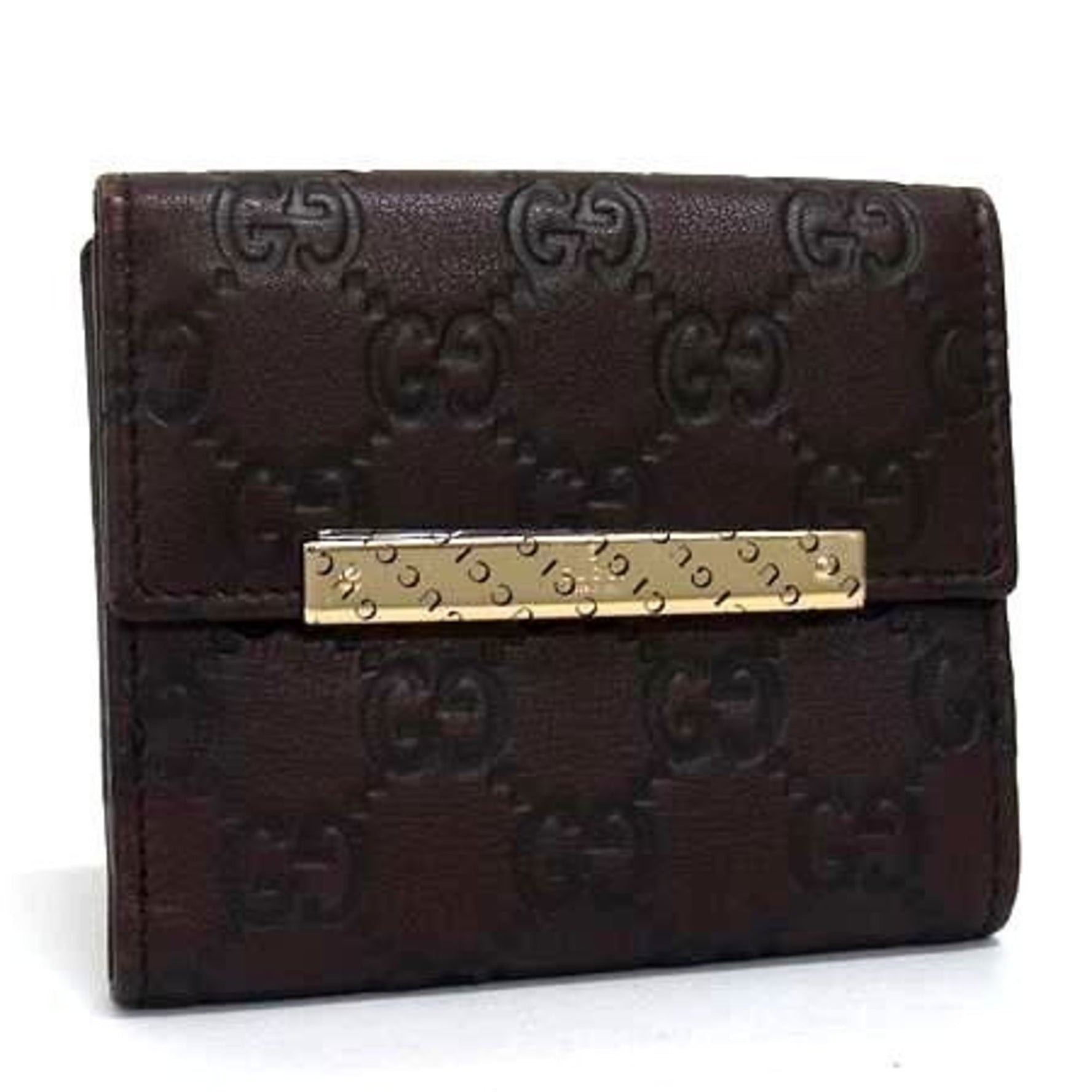 GUCCI Guccissima Bifold Wallet 1147 Leather