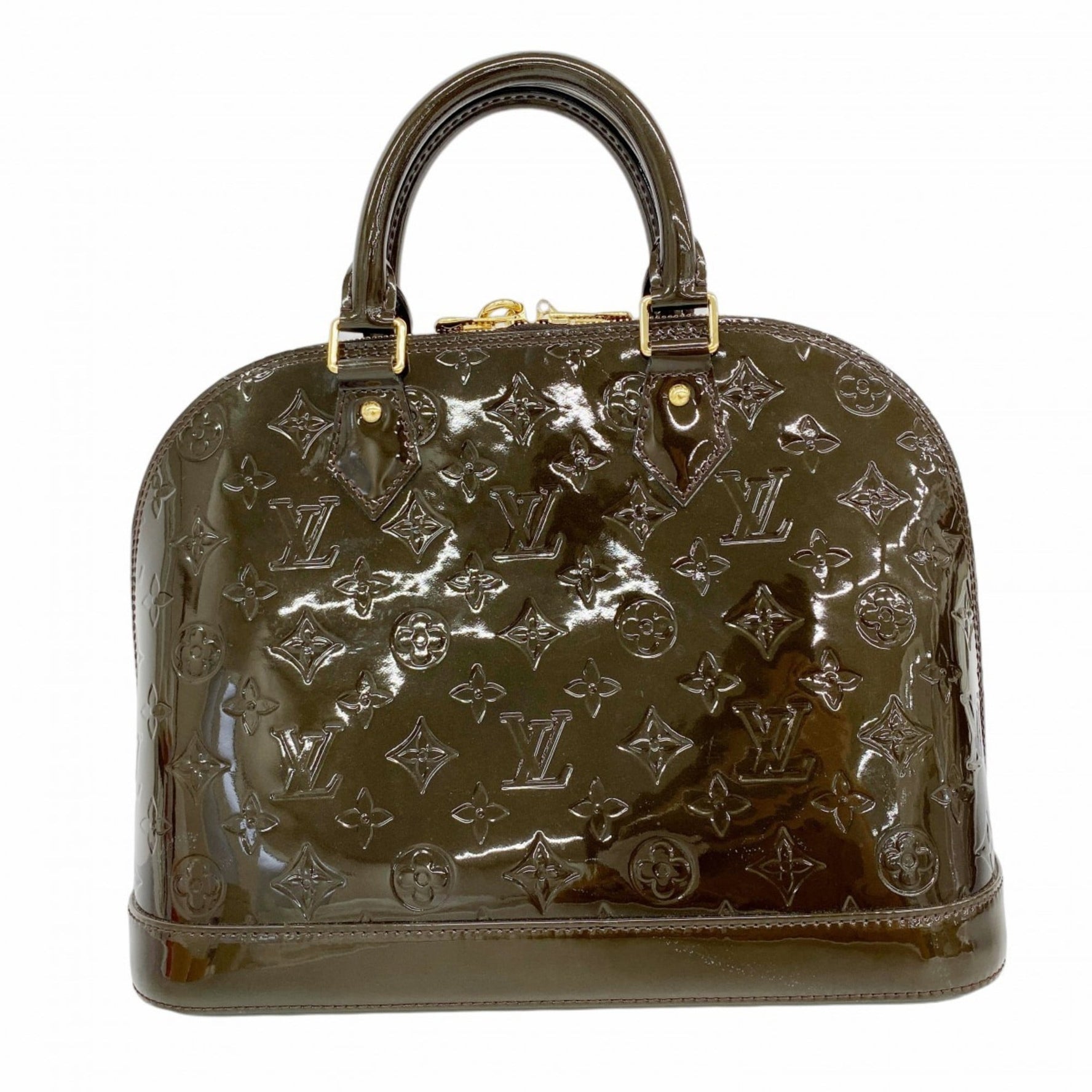 Louis Vuitton Vernis Alma PM Handbag Terre Donbre