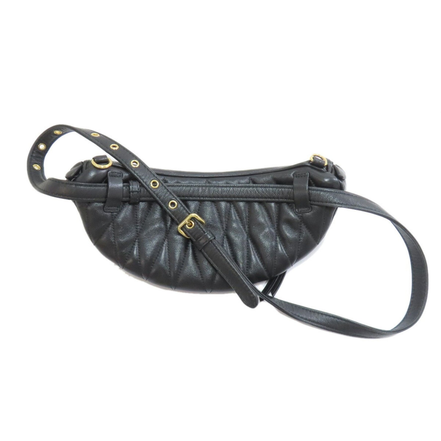 Miu Miu Miu Matelasse Hip Bag/Waist Bag in Calfskin MIUMIU