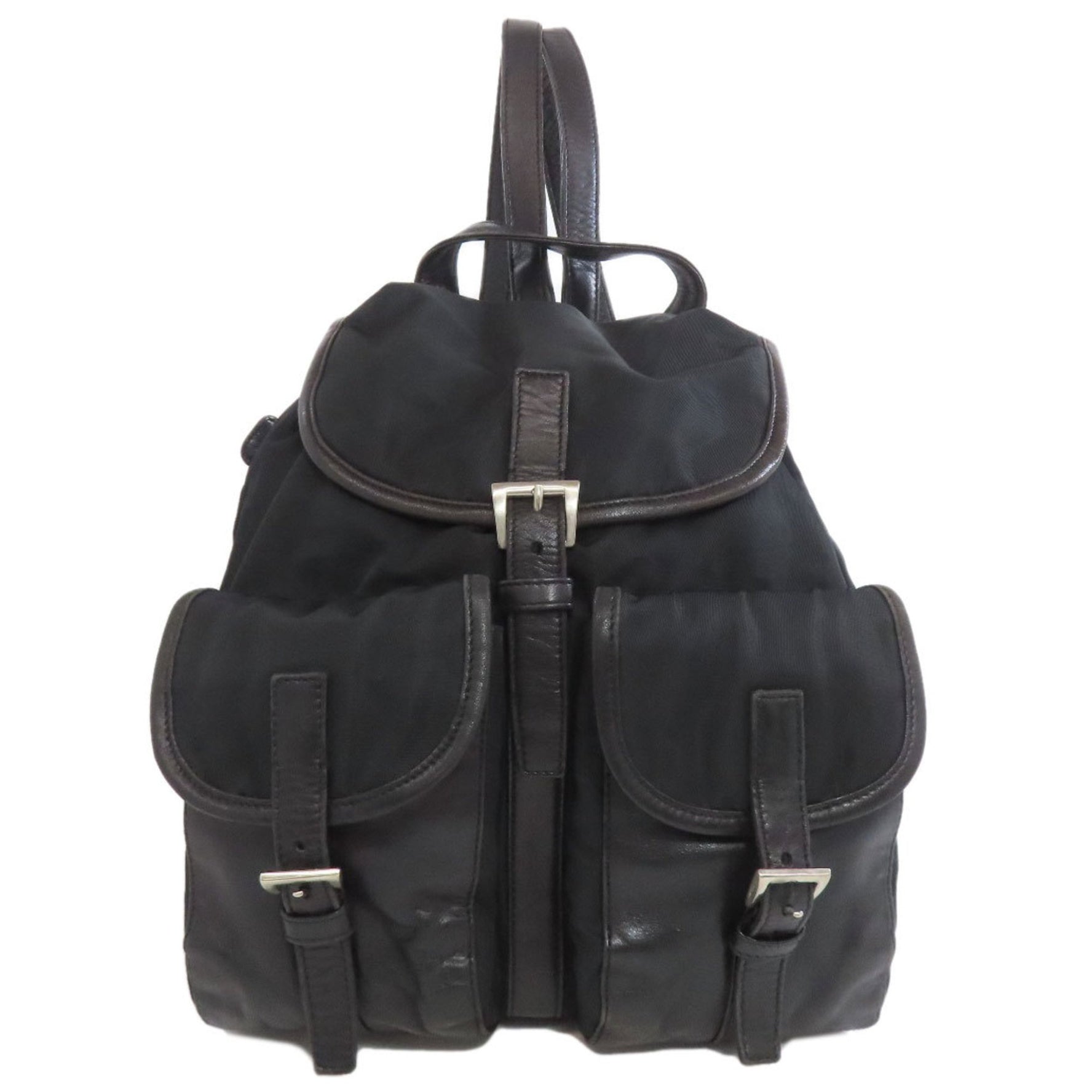 Prada hardware backpack/daypack in nylon material