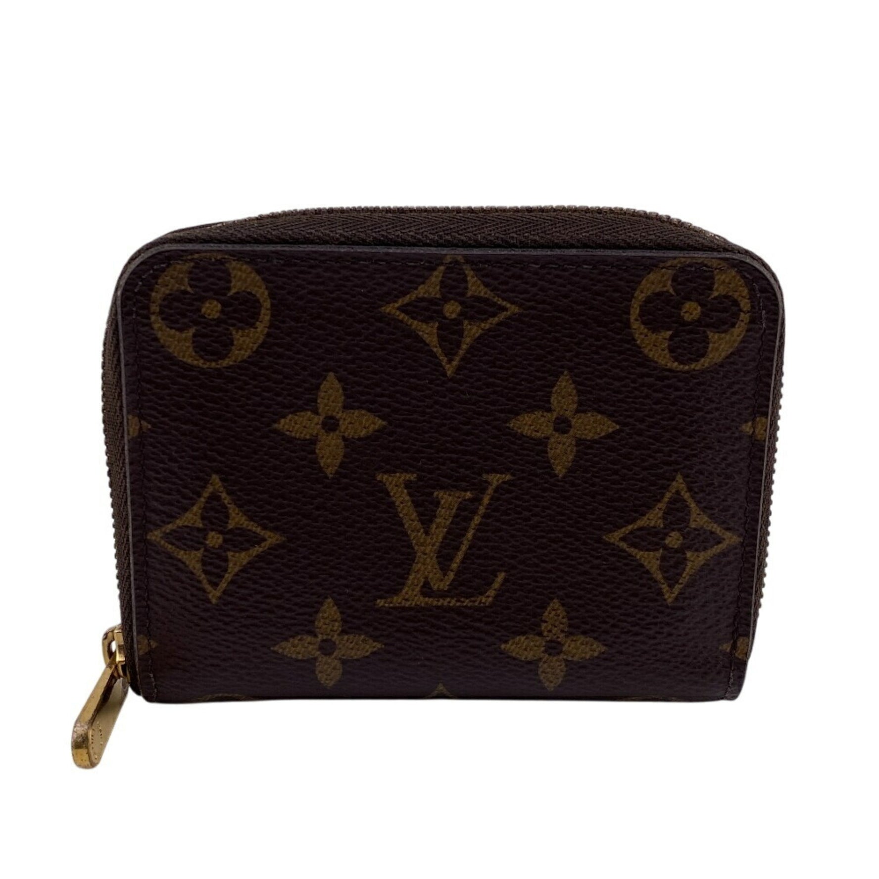 LOUIS VUITTON Wallet M60067 Zippy Coin Purse Round Compact Monogram Brown