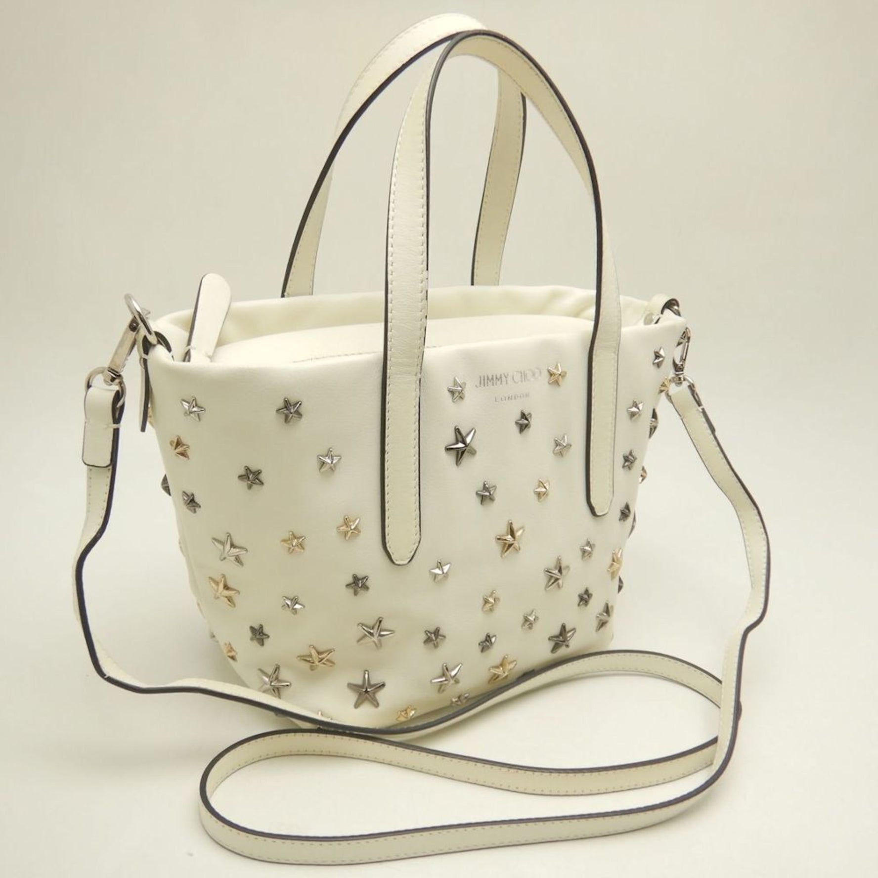 JIMMY CHOO Mini Sarah Star Stud Handbag in Leather