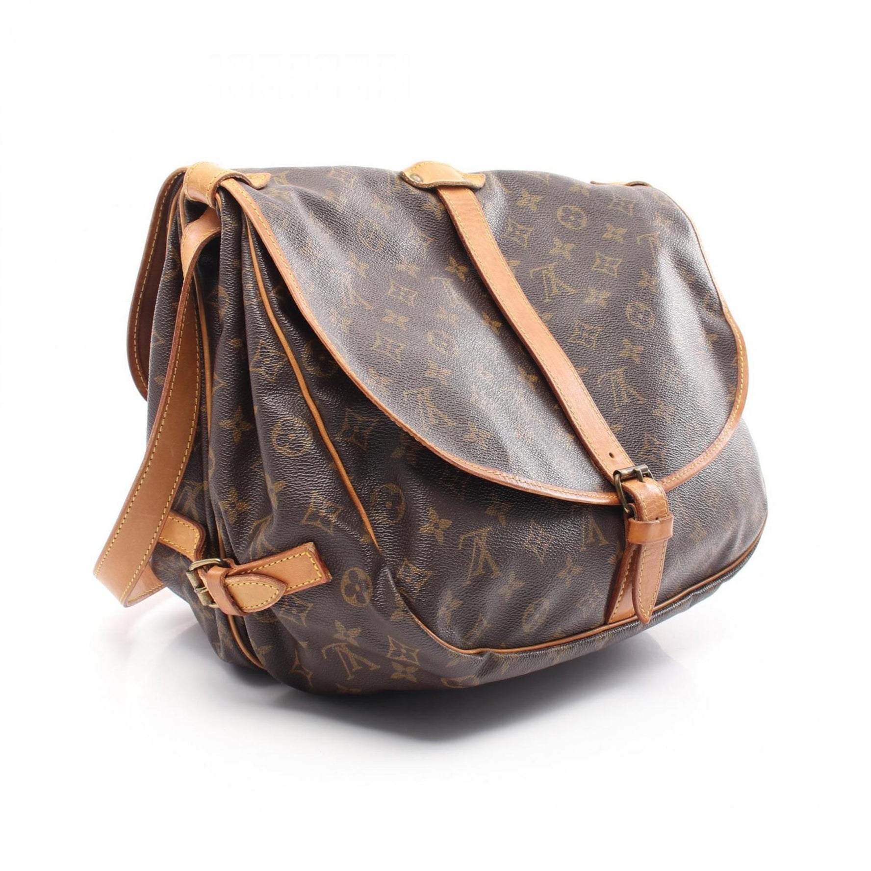 Louis Vuitton Saumur 35 Shoulder Bag, Coated Canvas and Leather, Monogram