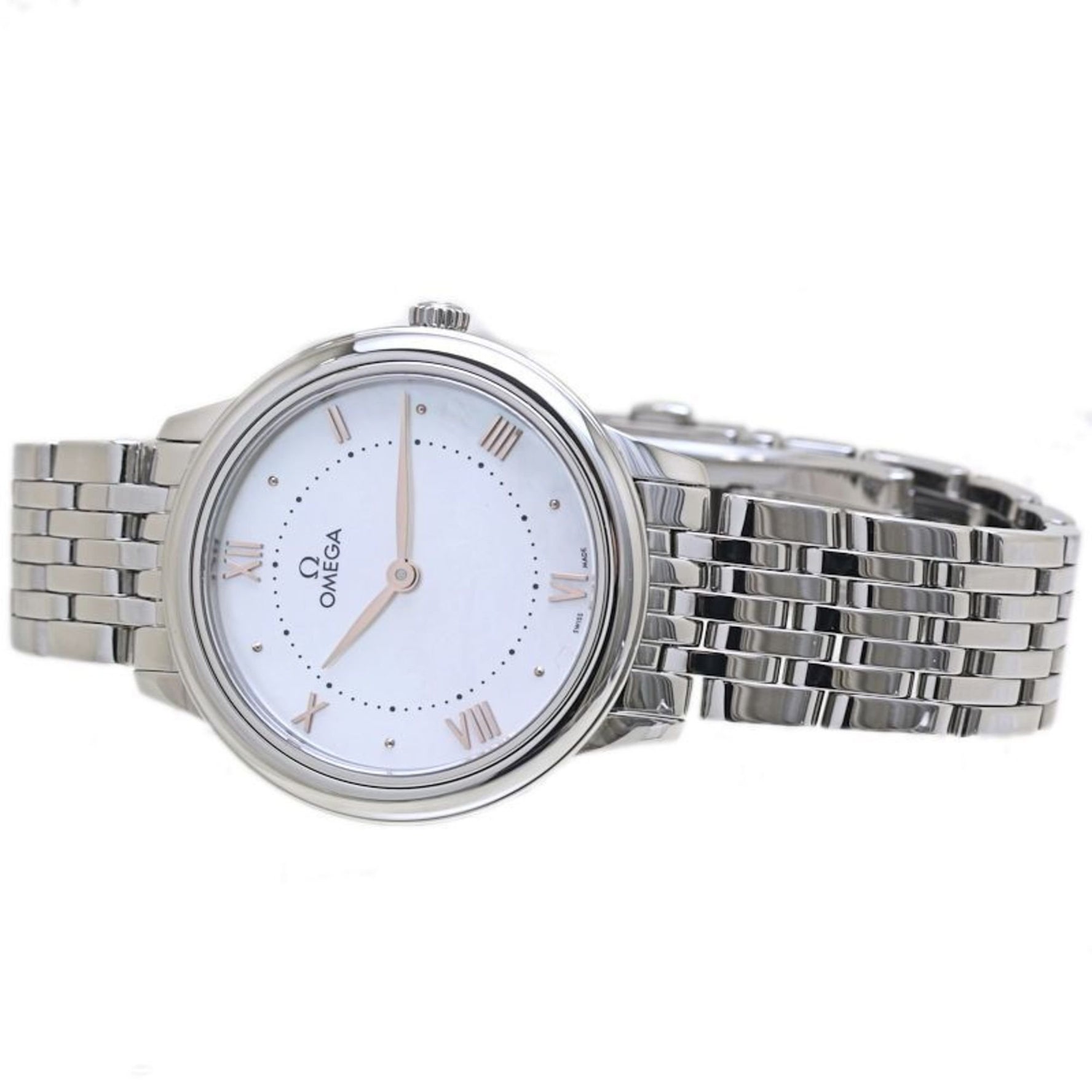OMEGA De Ville Prestige White Shell 434.10.30.60.05.001 Watch
