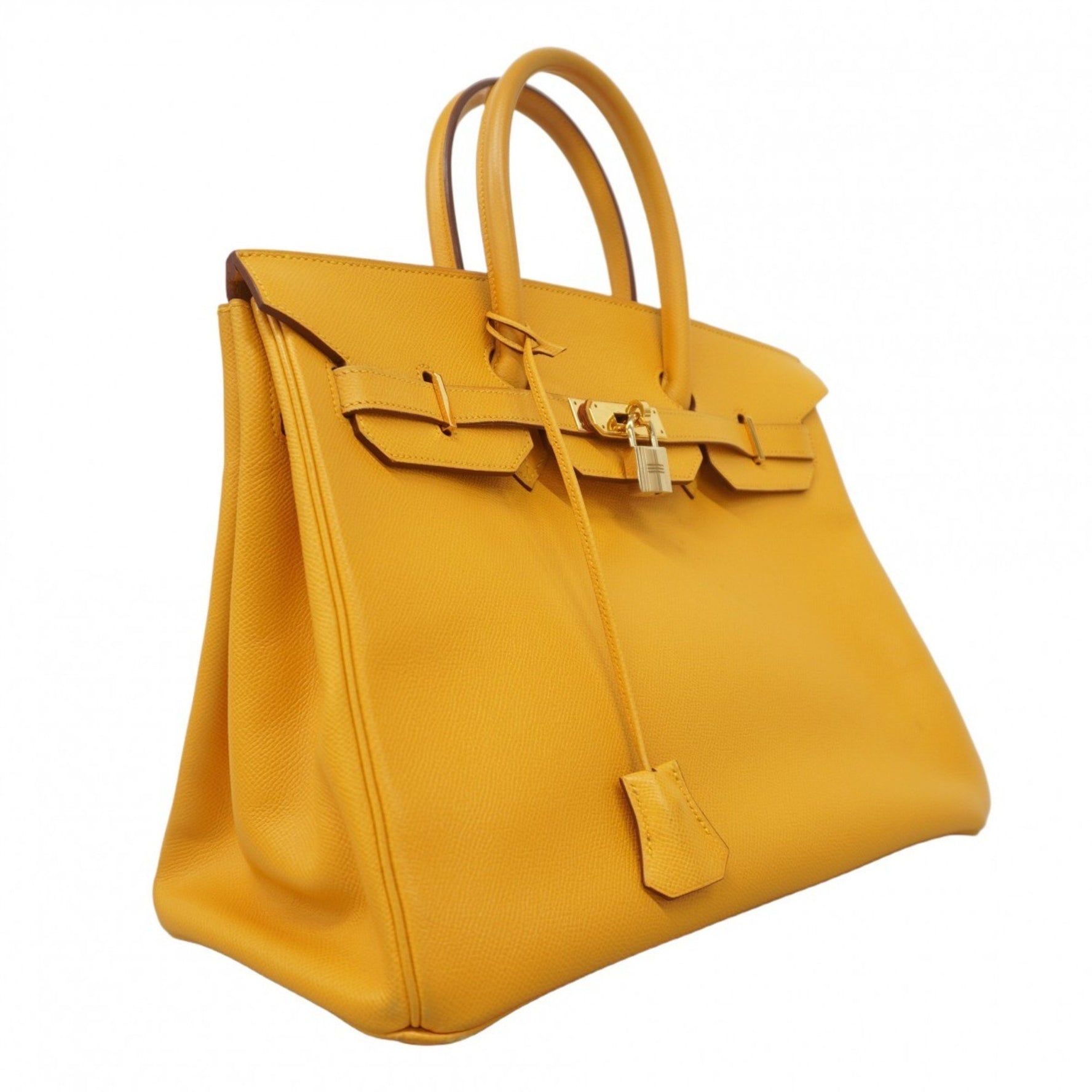 Hermes Hermès Birkin 35 Handbag in Couchvel Jaune, Women's, B Stamp