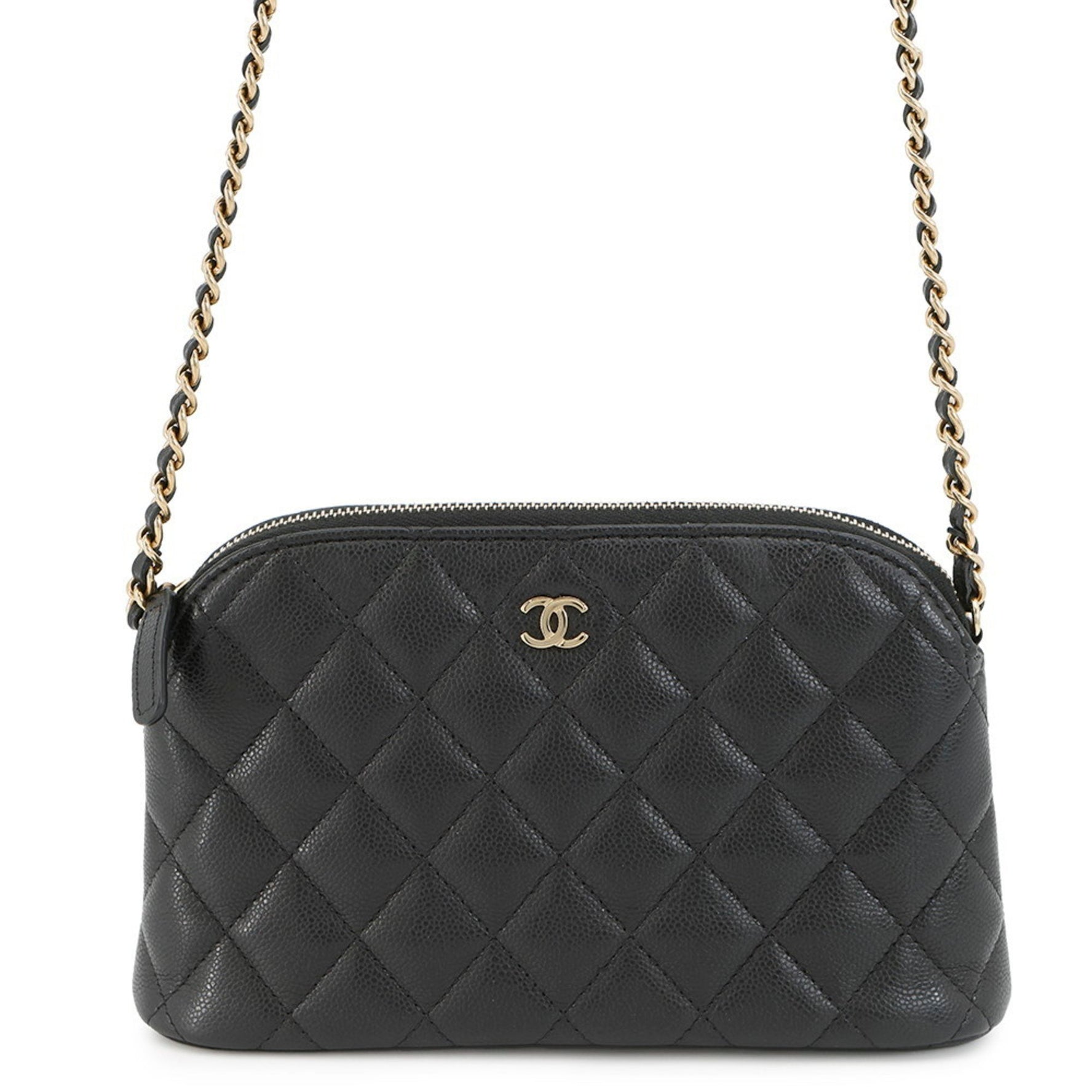 Chanel Chain Shoulder Bag Classic Matelasse Caviar Skin