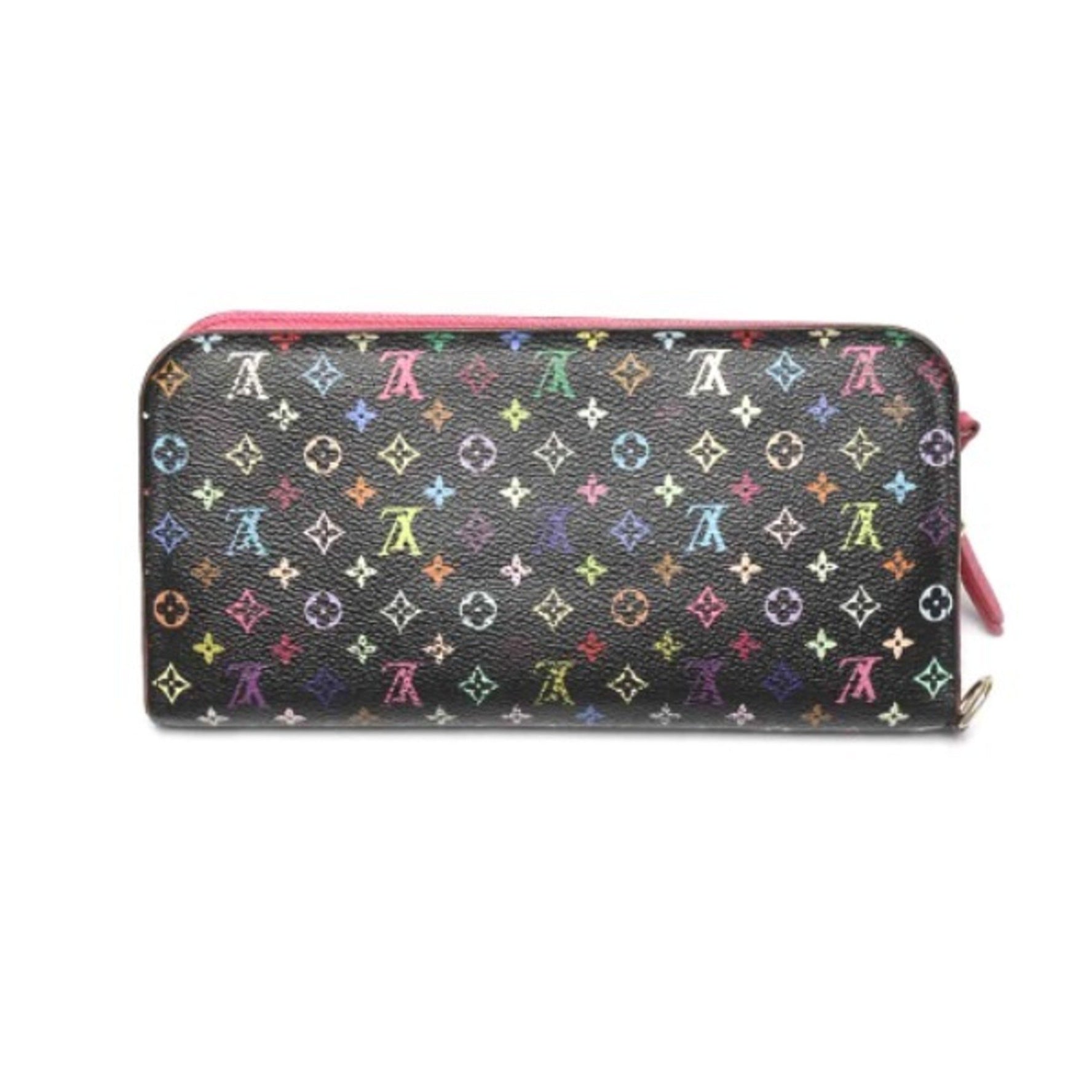 Louis Vuitton Portefeuille Unsolit Monogram Multicolor Zippered Coin Purse Long Wallet LV