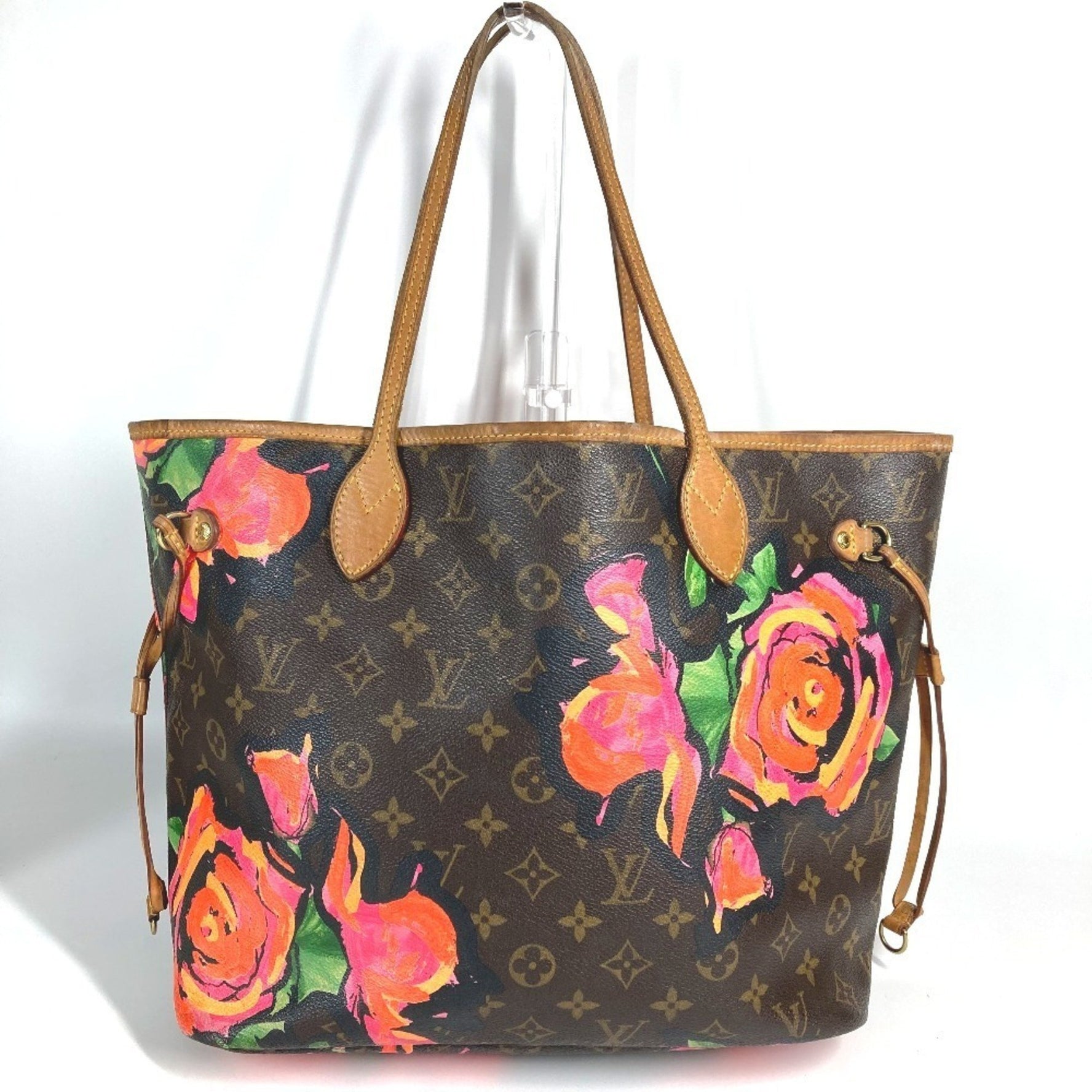 LOUIS VUITTON Monogram Rose Neverfull MM Shoulder Bag/Tote Bag in Canvas, Brown