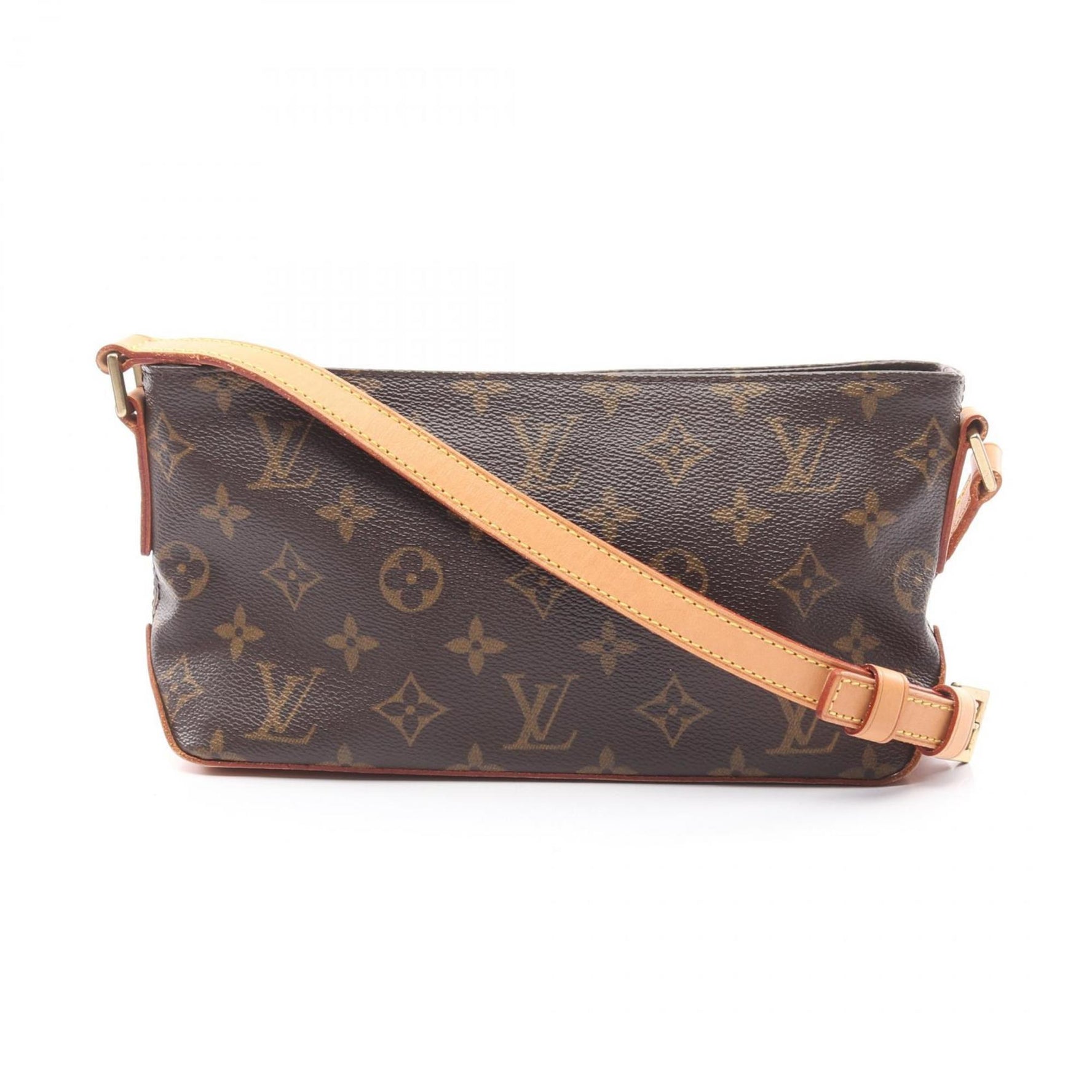 Louis Vuitton Trotter Monogram Shoulder Bag Coated Canvas Leather