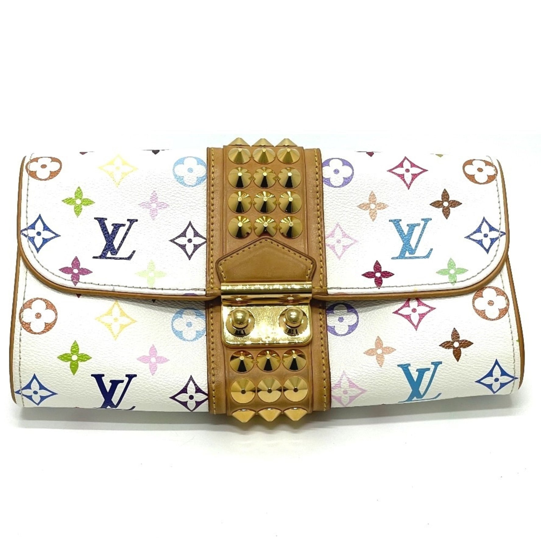 Louis Vuitton Monogram Multicolore Pochette Courtney Clutch/Second Bag in Canvas, Blanc/Multicolore