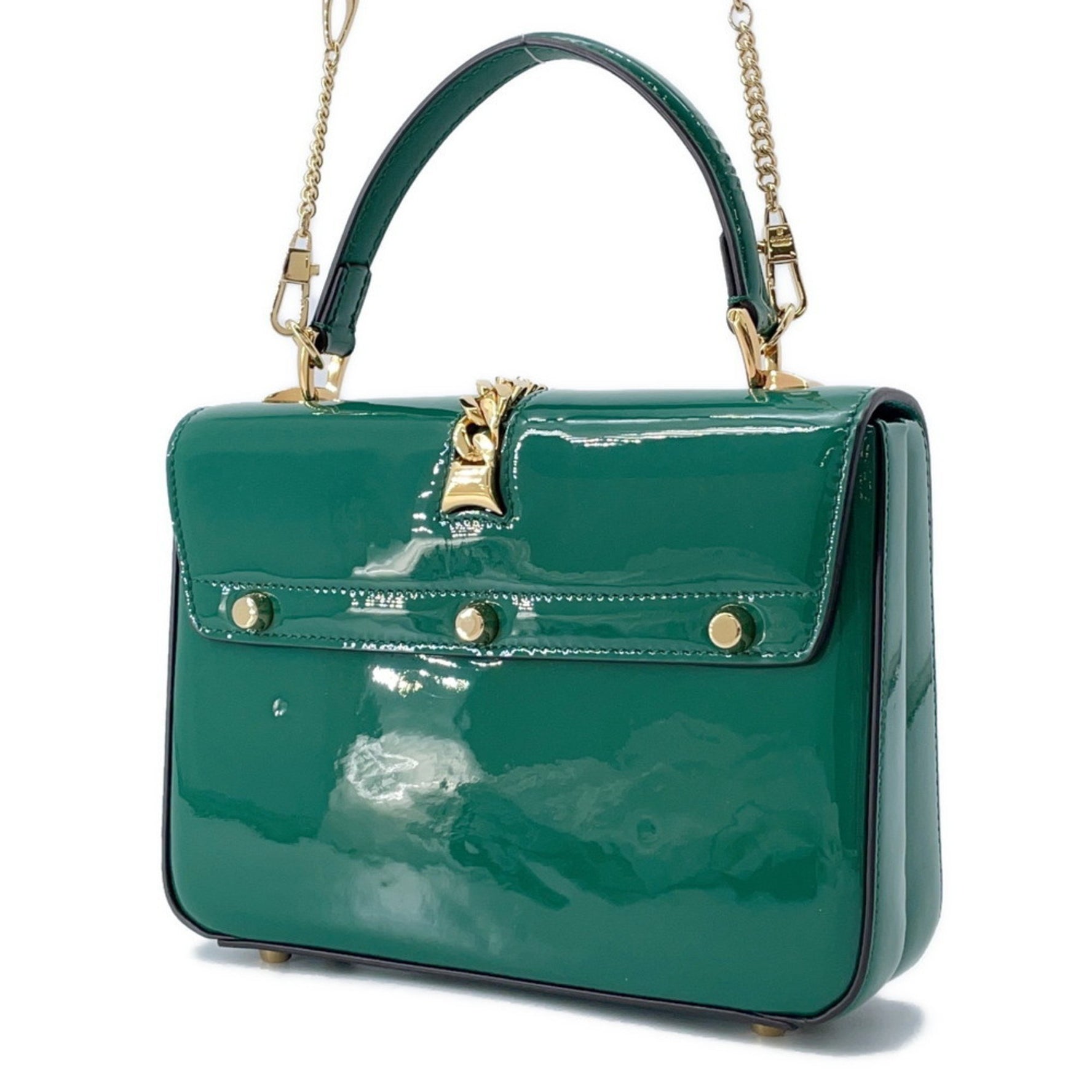 Gucci Handbag Sylvie Patent Shoulder