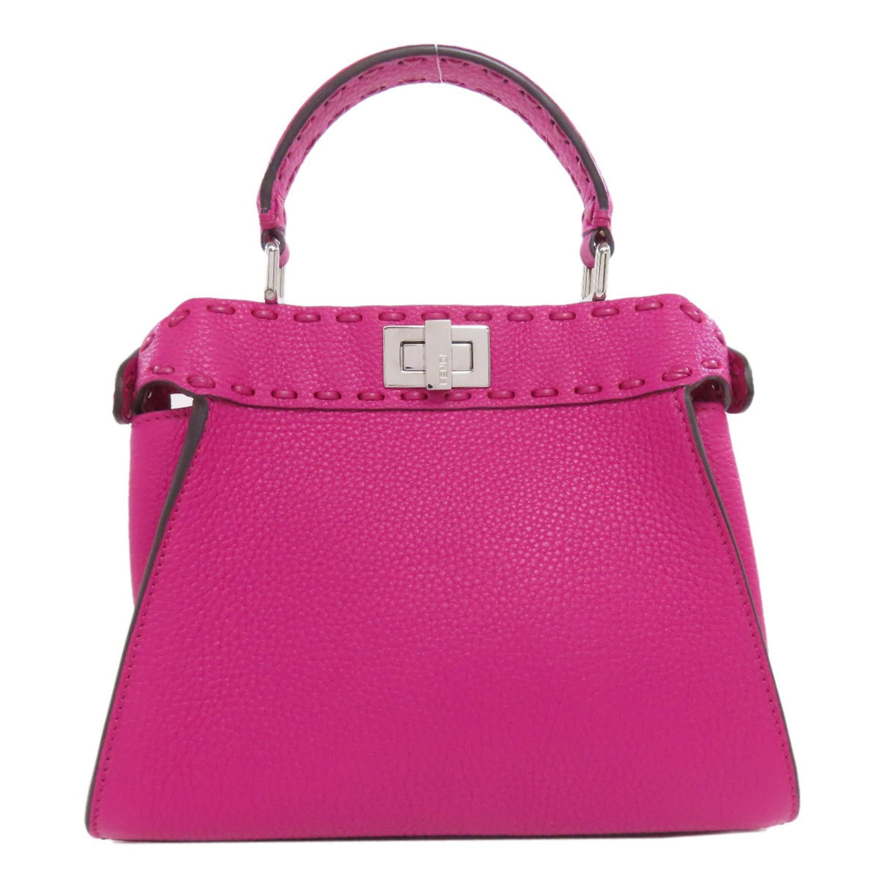 Fendi Mini Peekaboo Handbag in Calfskin