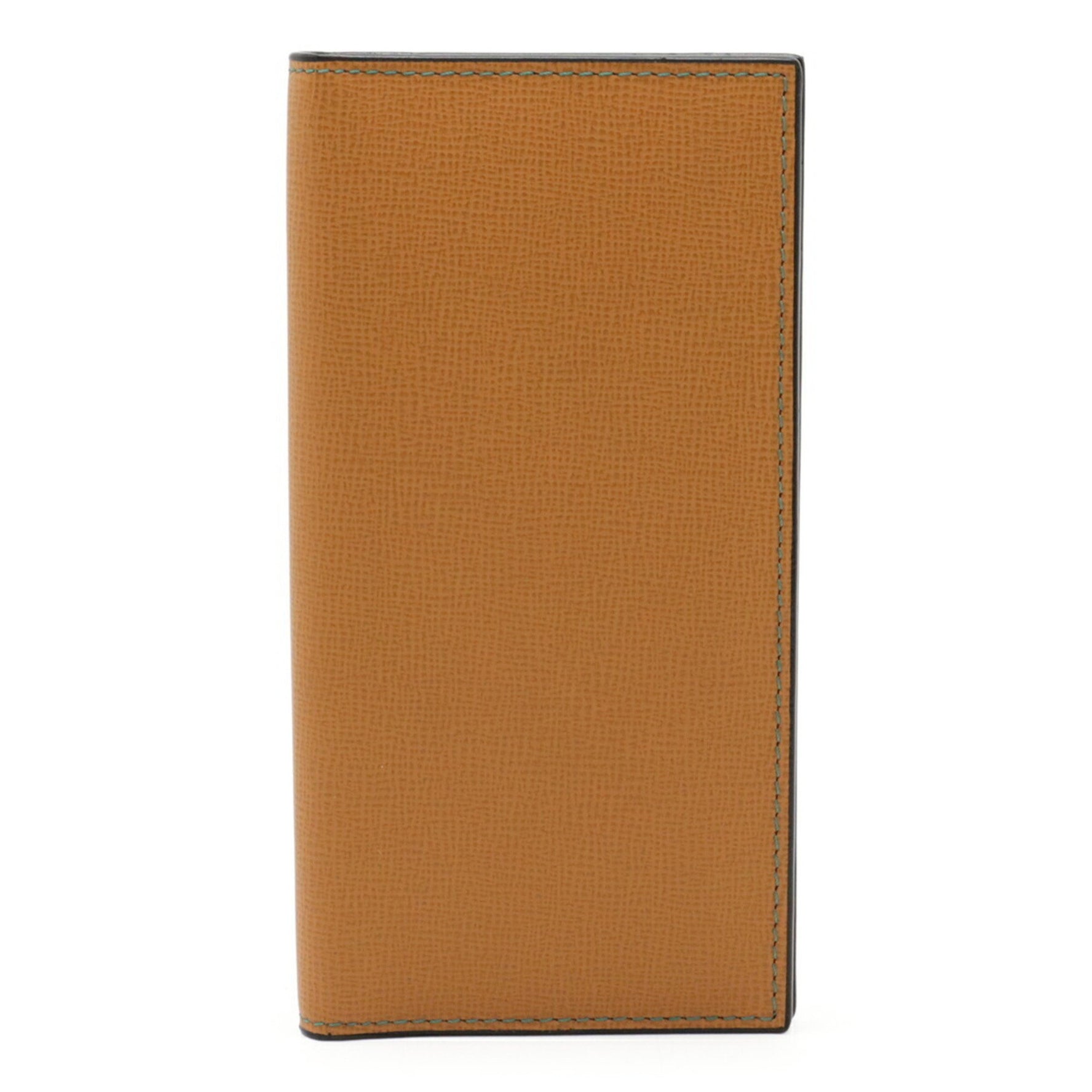 valextra Valextra Vertical 12 Card Bi-fold Long Wallet Leather Light Camel SGNL0021044L99WF99
