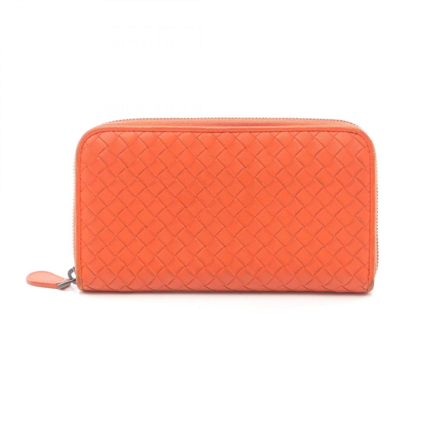 Bottega Veneta Intrecciato Leather Round Long Wallet