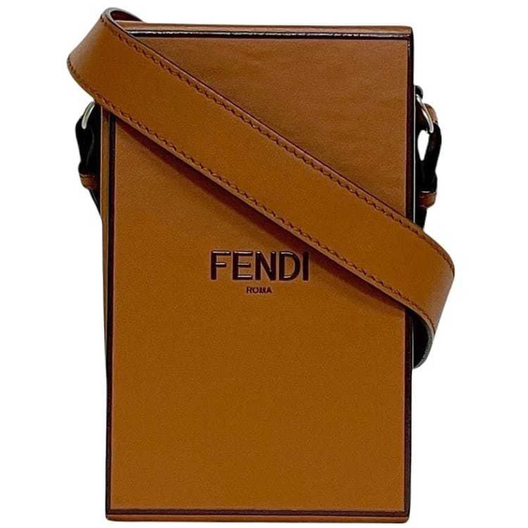 Fendi Square Box Shoulder Bag, Bag Leather, 218 3039, Freestanding, Crossbody