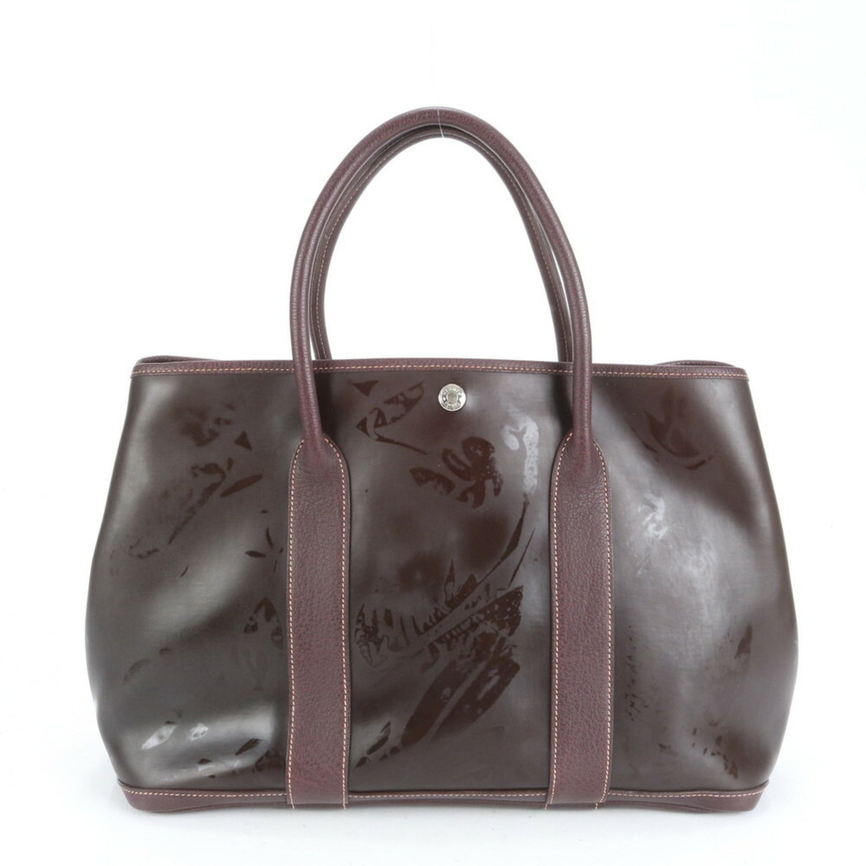 Hermes Hermès Garden PM Amazonia Leather Shoulder Bag, Brown, Men's