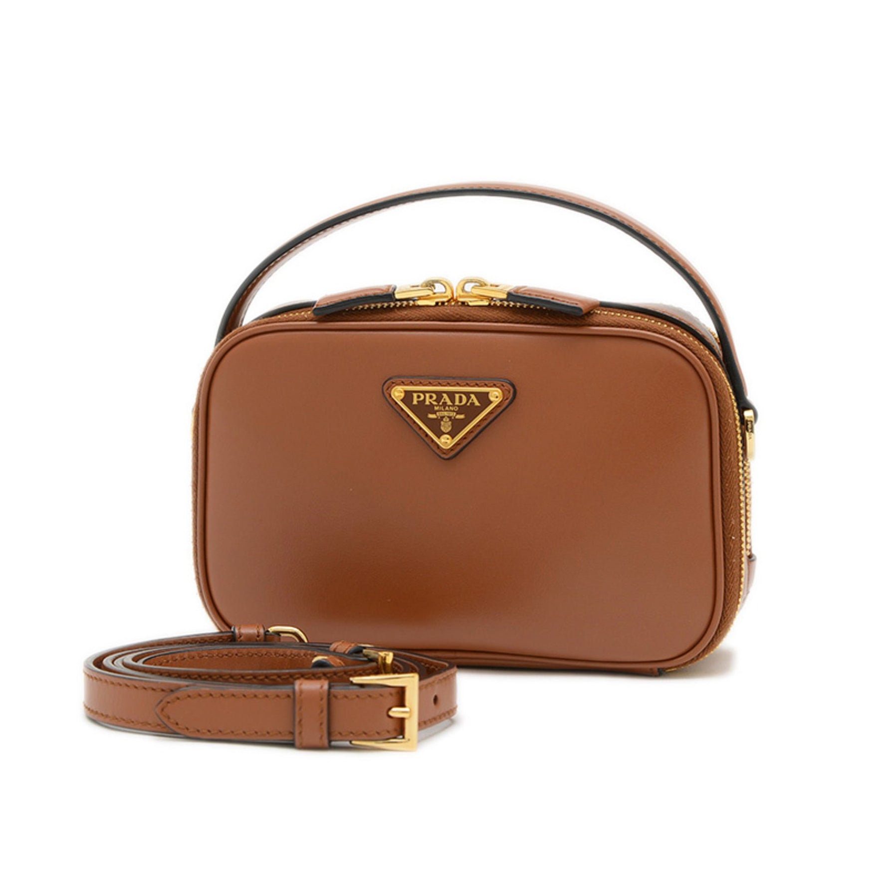 Prada Odette Handbag Shoulder Bag Leather