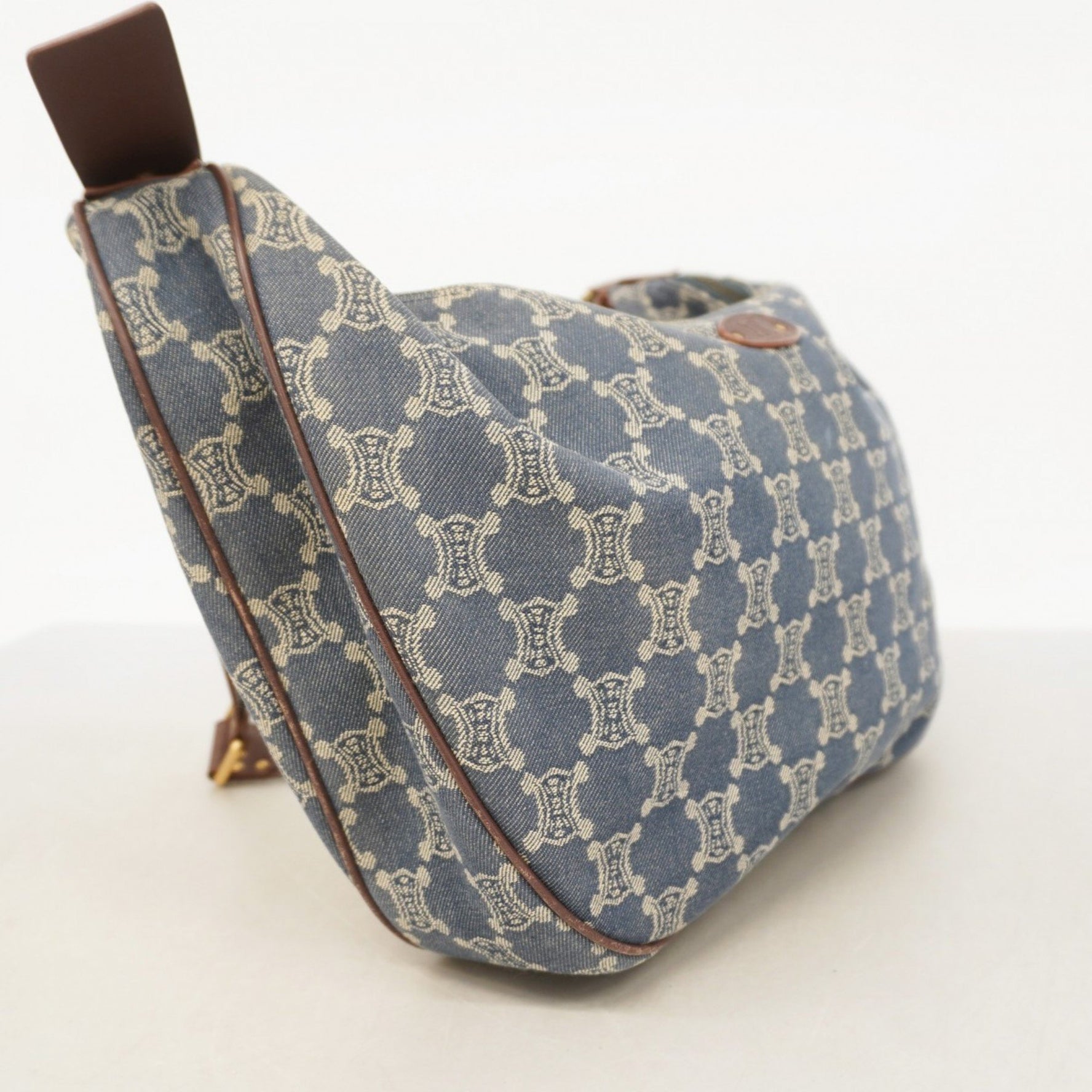 Celine Paris Macadam Denim Shoulder Bag