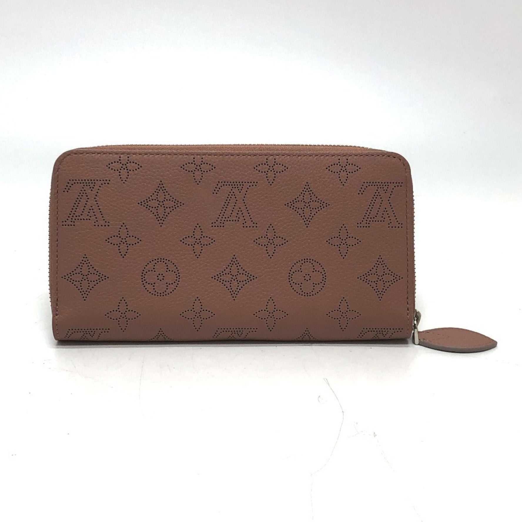 LOUIS VUITTON M61868 Monogram Mahina Zippy Wallet, Round Zip Long Mahina, Women's, Pink, Like New