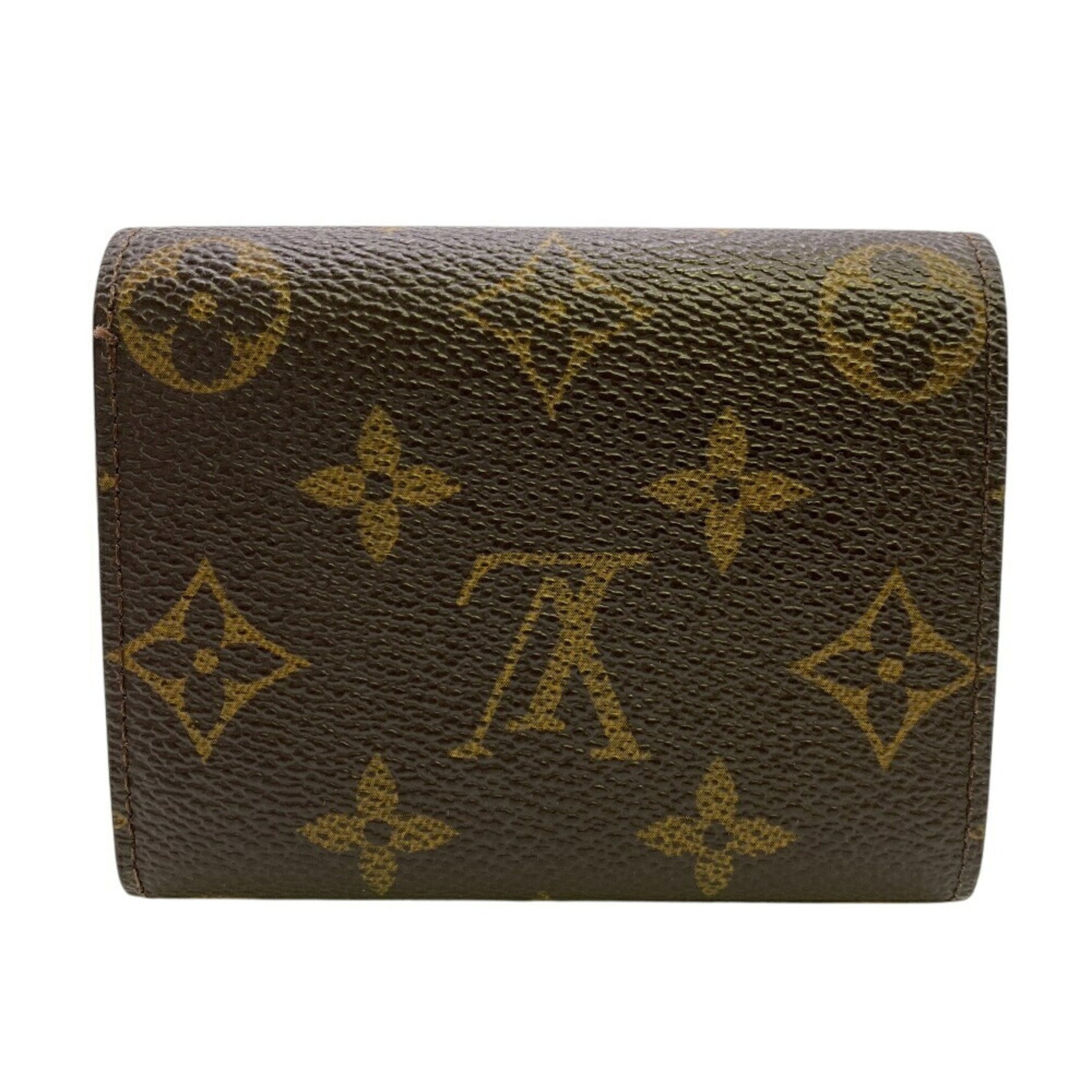 LOUIS VUITTON Wallet M60253 Portefeuille Helene Flap Tri-fold Brown