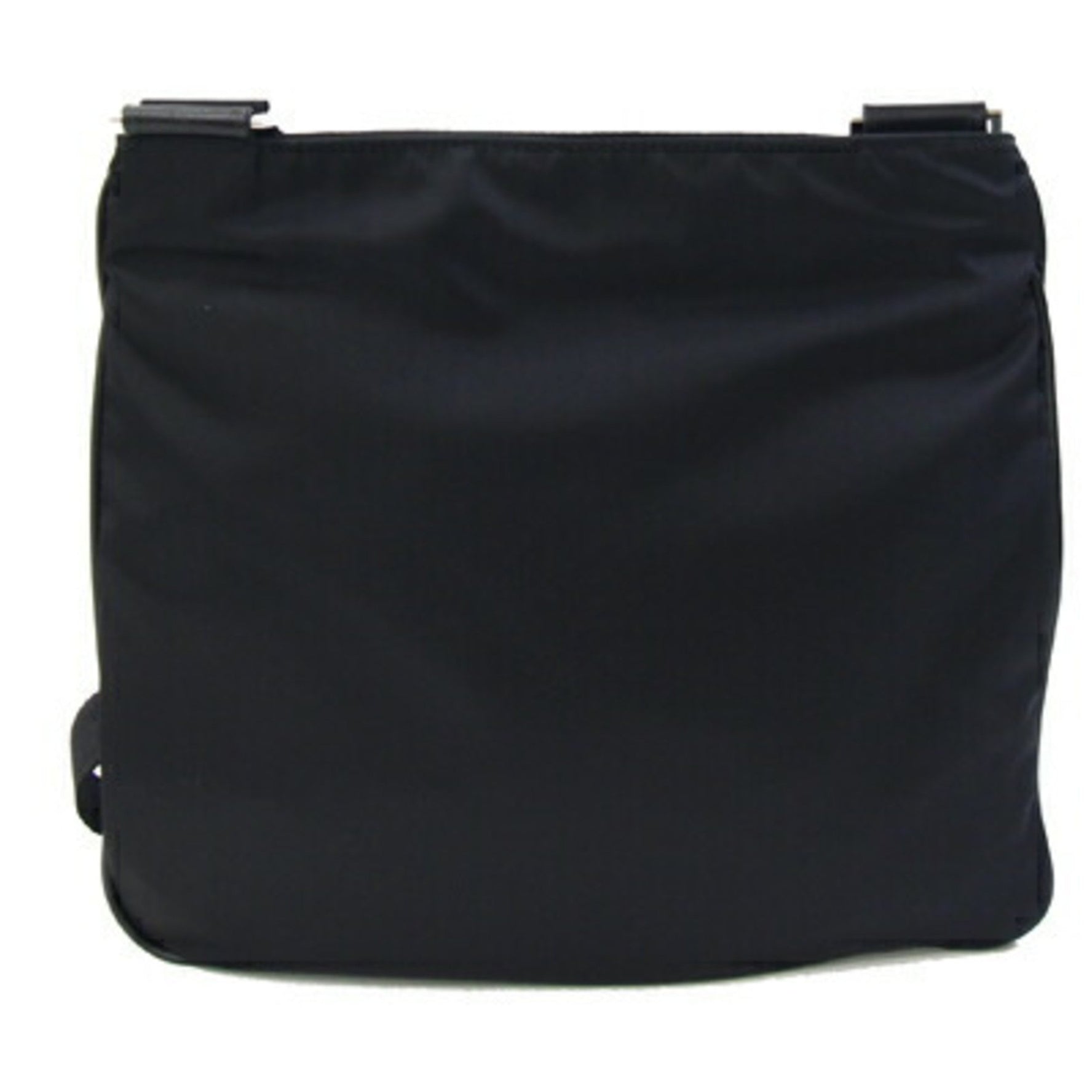Prada Shoulder Bag Black Nylon Leather Crossbody