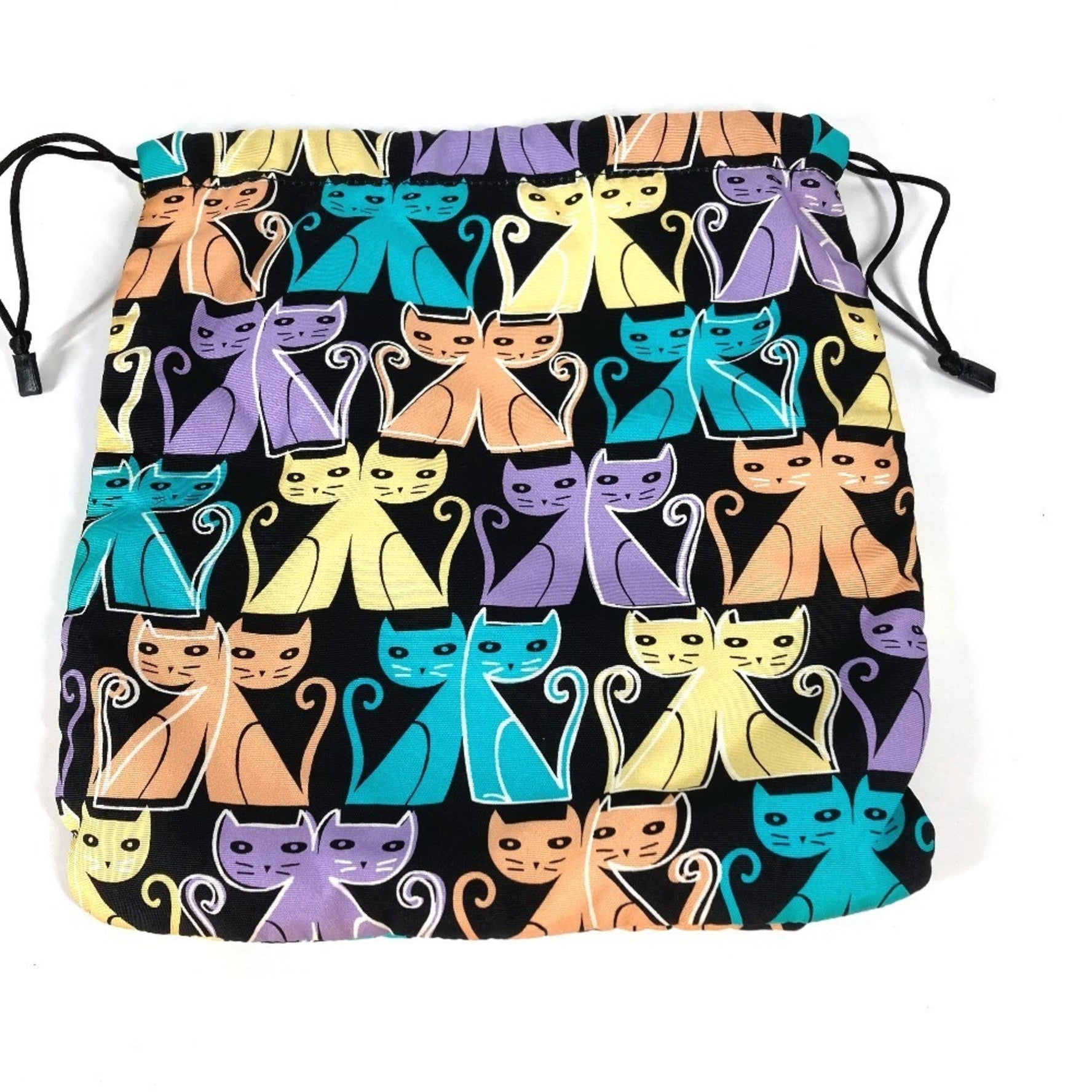 Miu Miu MIU Cat Drawstring Pouch Makeup Multi-Pouch Nylon Multicolor