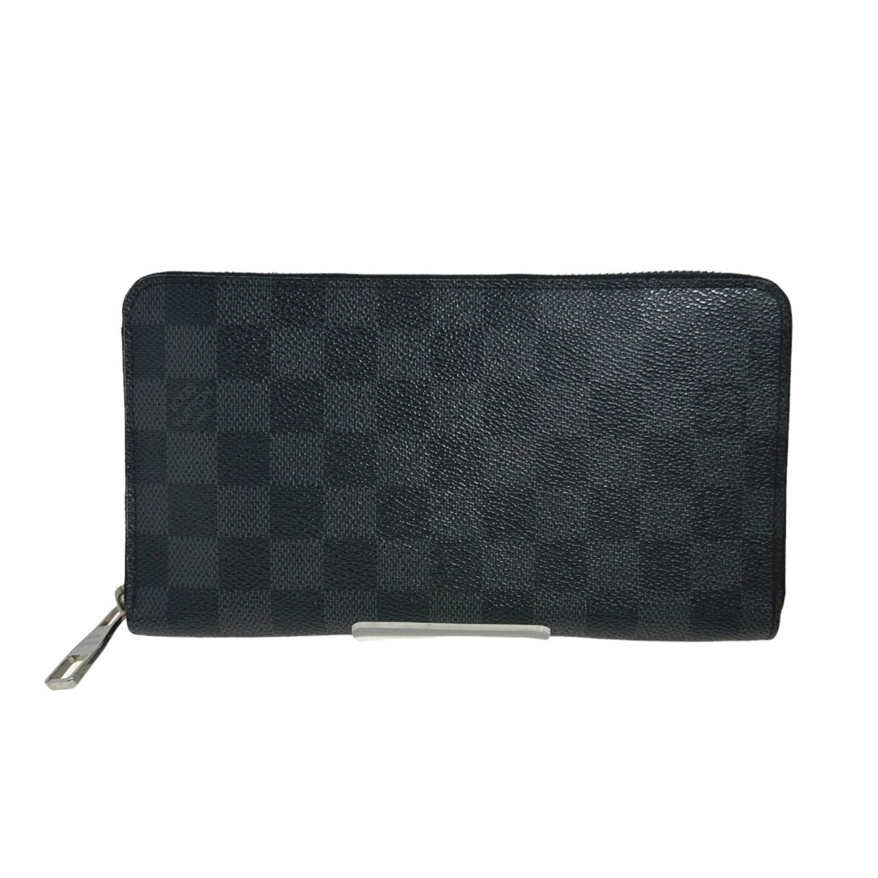 Louis Vuitton Round Zipper Damier Graphite Zippy Organizer Long Wallet