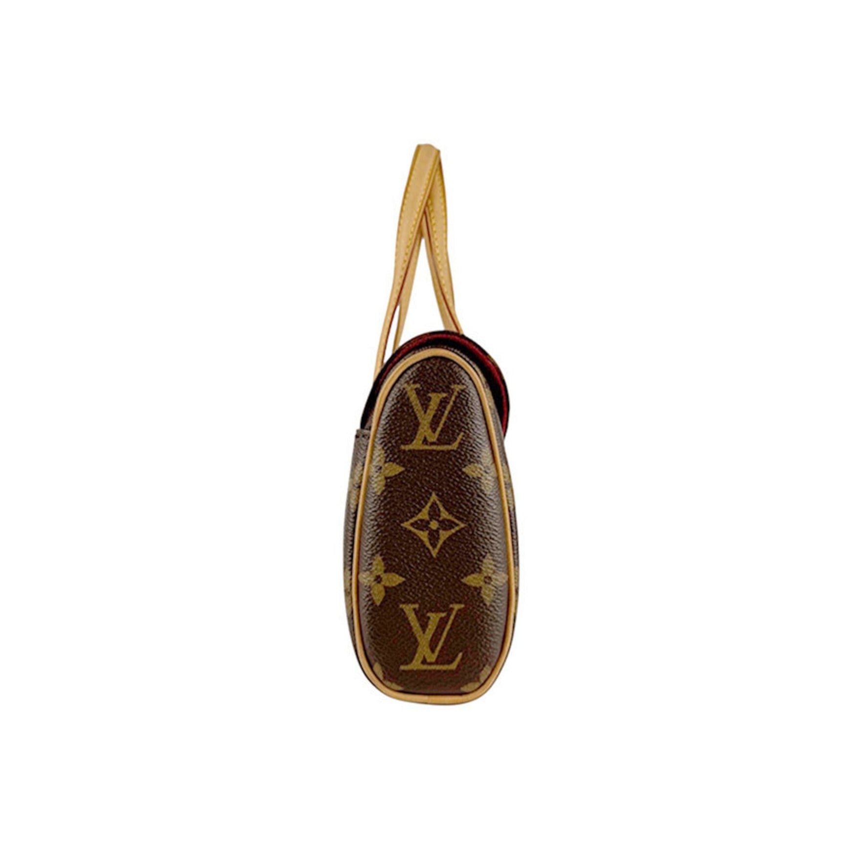 Louis Vuitton Monogram Sonatine Handbag in Canvas, Brown
