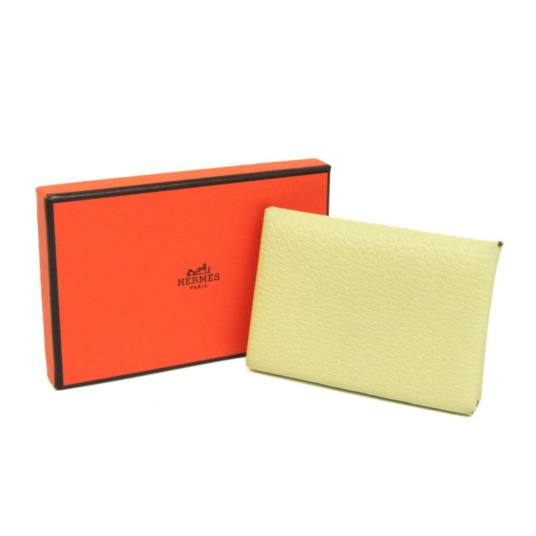 Hermes Calvi Duo Epsom Leather Card Case