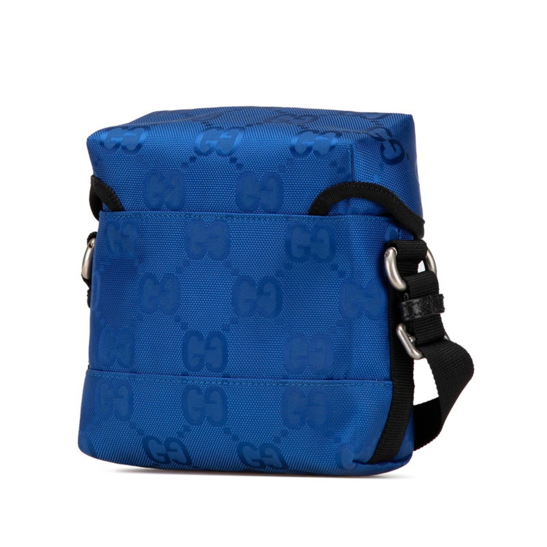 Gucci GG Nylon Bag Shoulder Blue Black