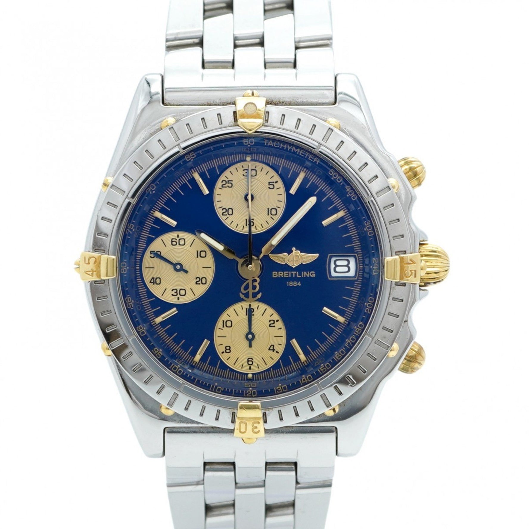 Breitling Chronomat Bicolor Blue Dial Watch