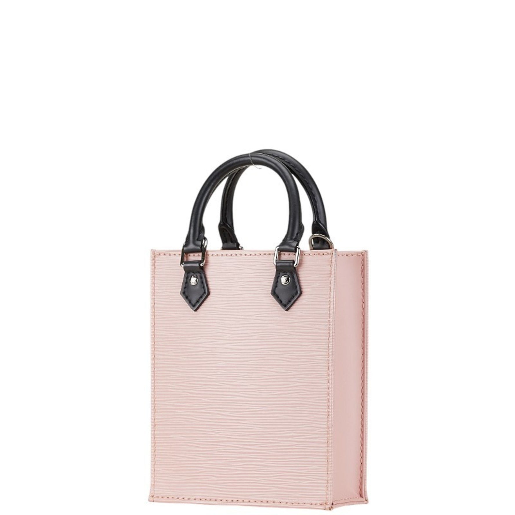 Louis Vuitton Epi Petite Sac Plat Handbag Shoulder Bag Rose Ballerine Leather