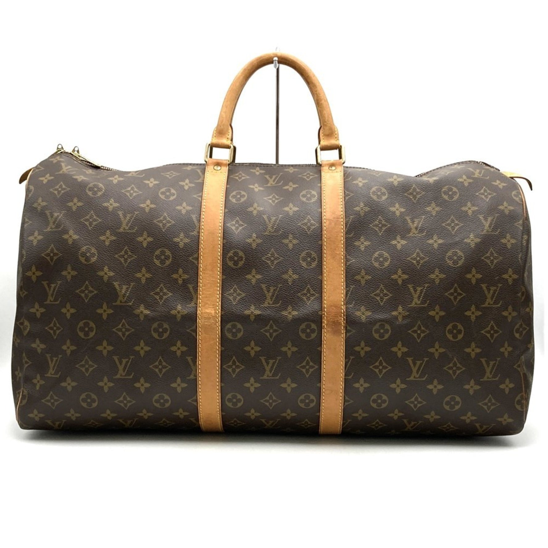 LOUIS VUITTON Louis Vuitton Keepall 55 Boston bag Brown Monogram canvas Men's Women's