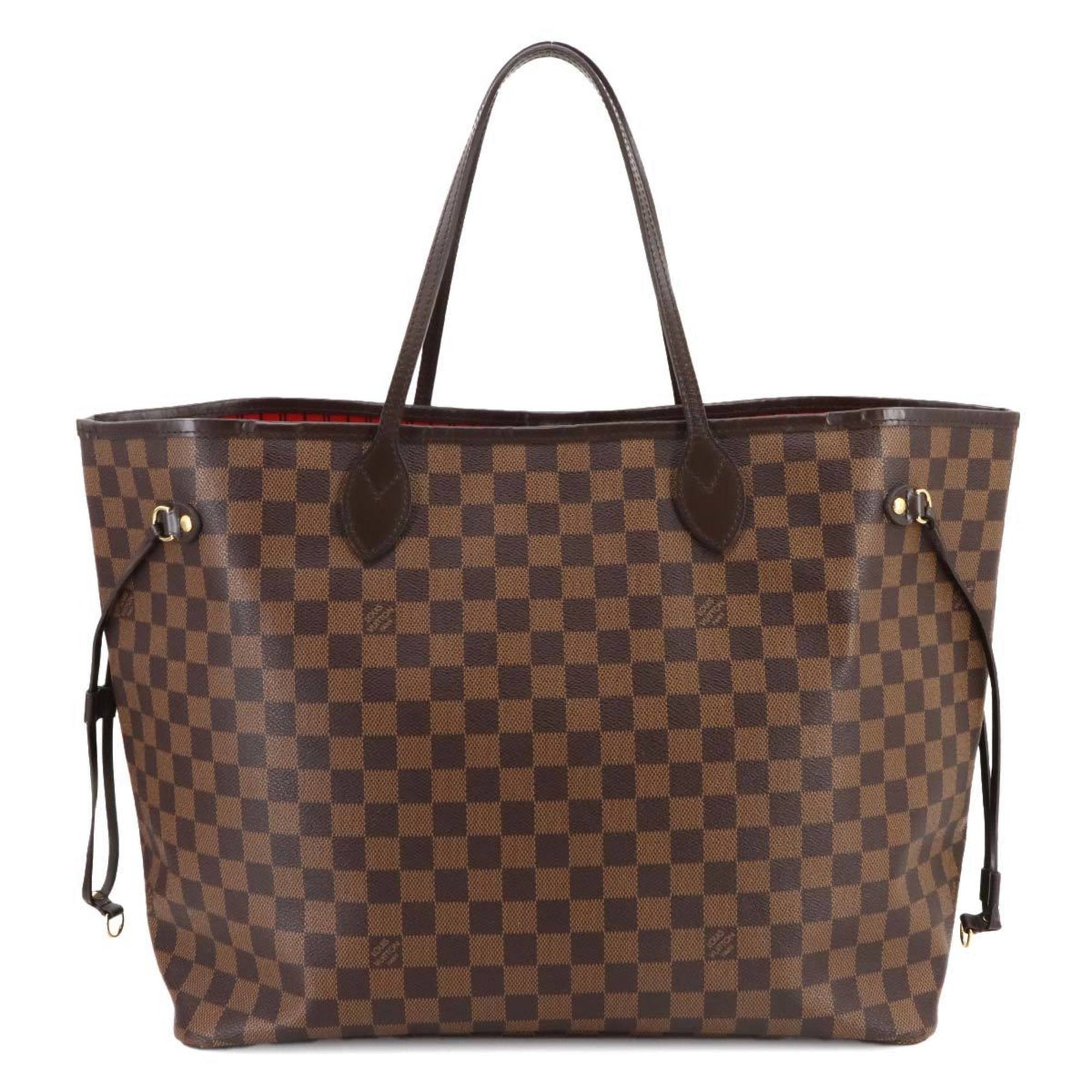 Louis Vuitton Damier Neverfull GM Tote Bag, Ebene Cerise, Gold Hardware