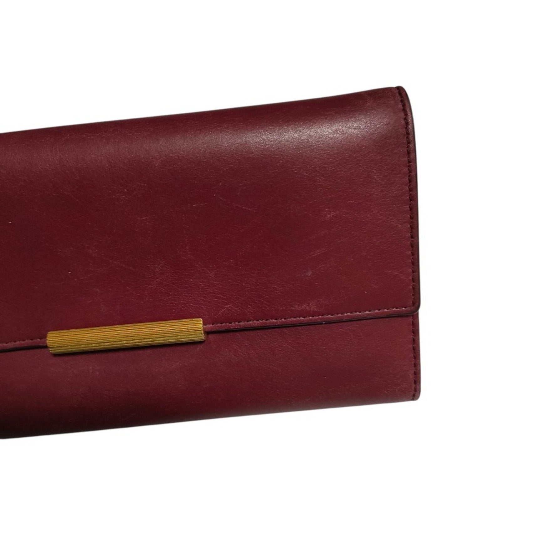 BOTTEGA VENETA French Calfskin Continental Long Wallet, Tri-fold, with Box