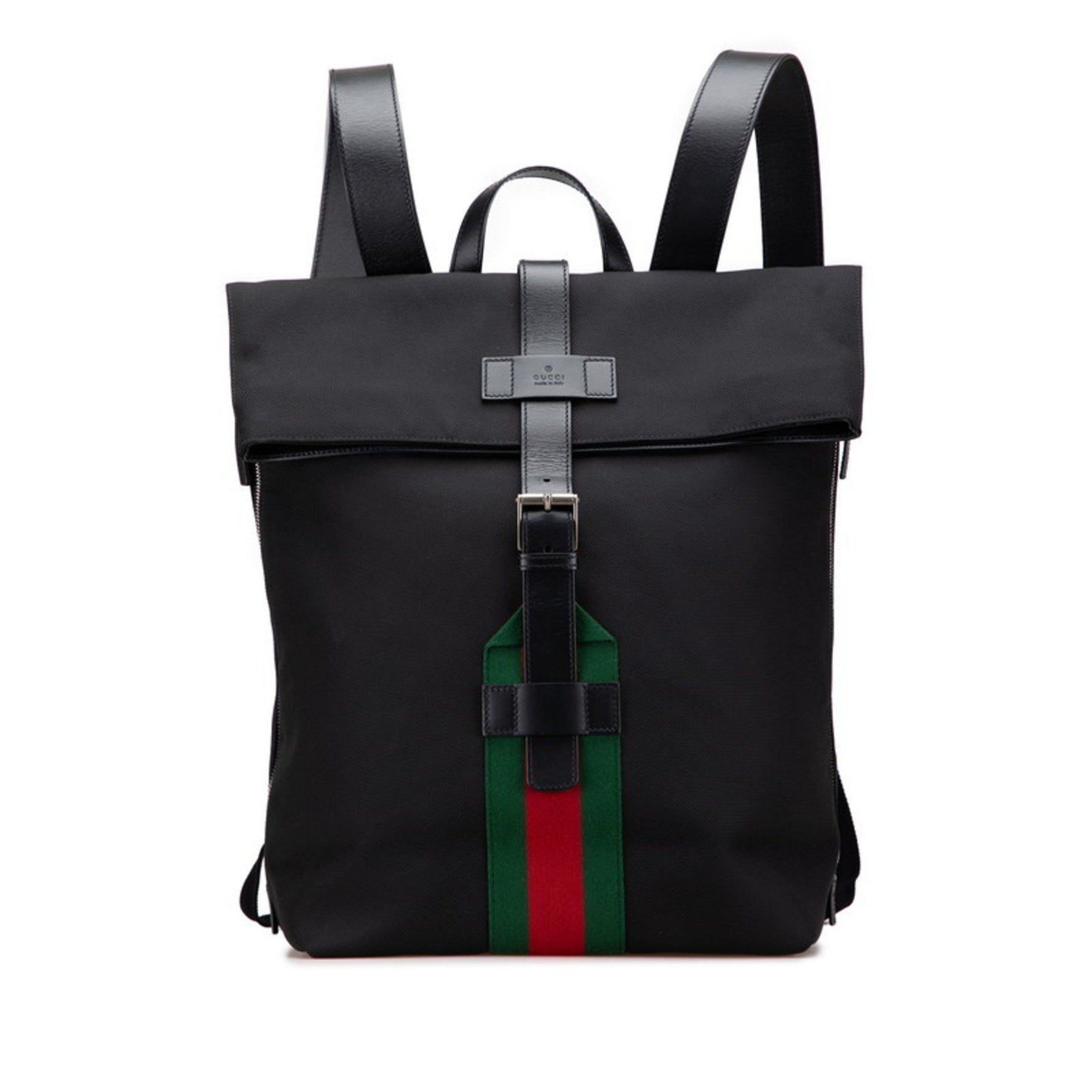 Gucci Sherry Line Backpack Nylon Leather