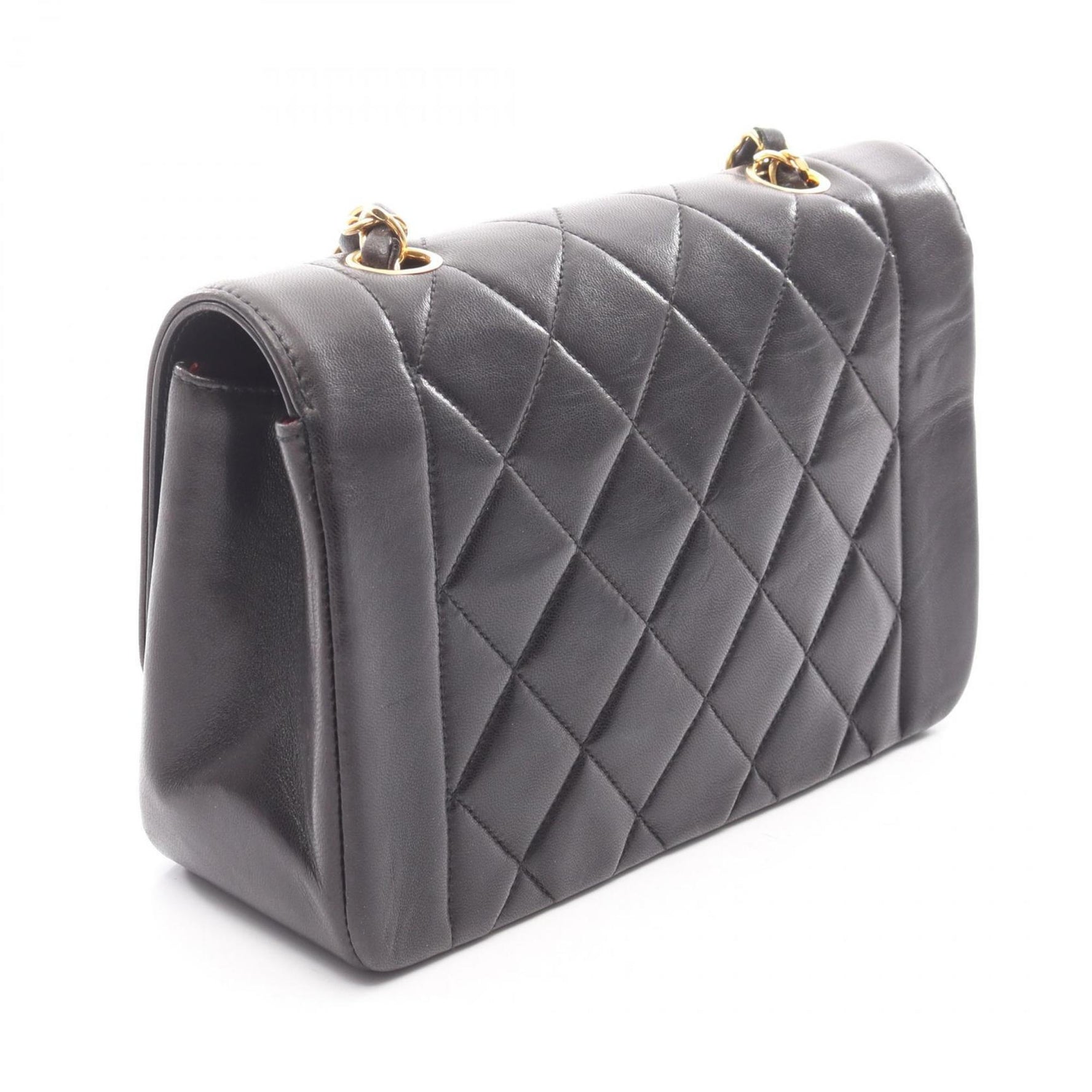 CHANEL Matelasse Diana Flap Shoulder Bag in Lambskin Leather