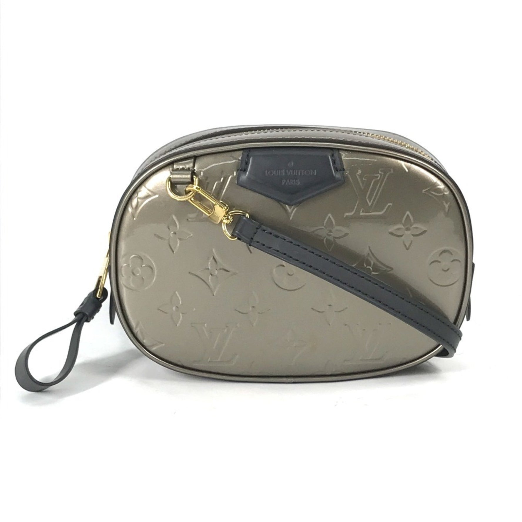 LOUIS VUITTON M90510 Monogram Vernis Belt Bag/Body Bag/2-Way Shoulder Bag Women's Champagne Metallic Gray