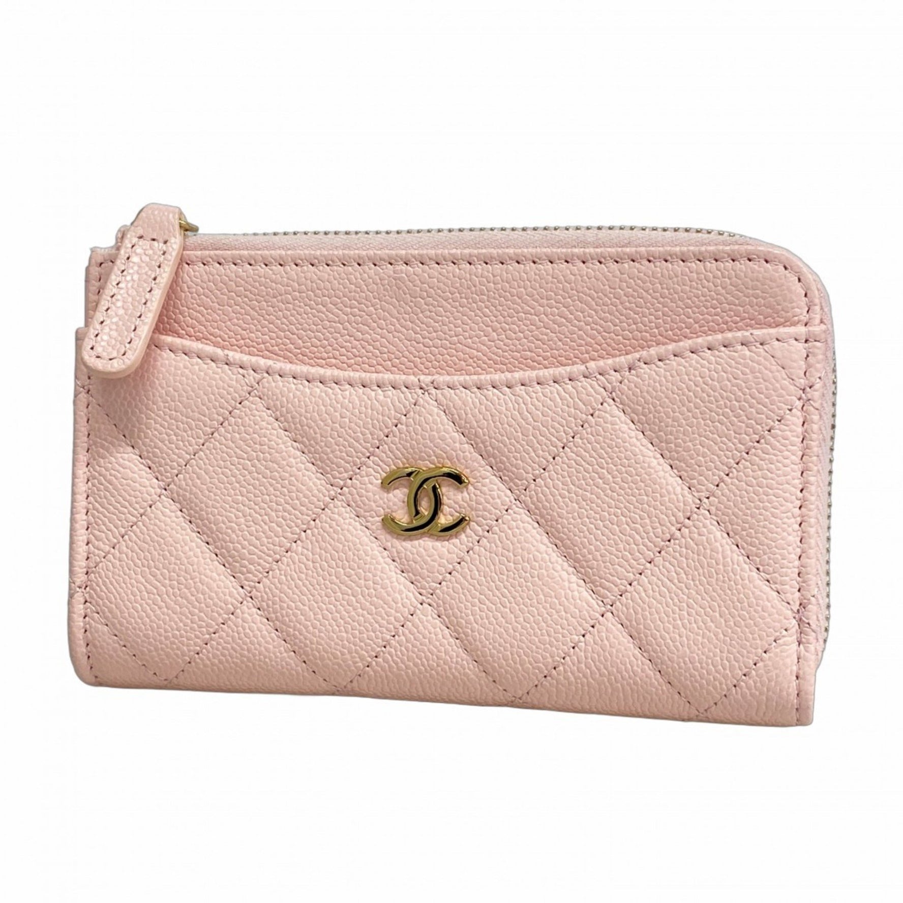 Chanel Matelasse Caviar Leather Wallet/Coin Case, Champagne