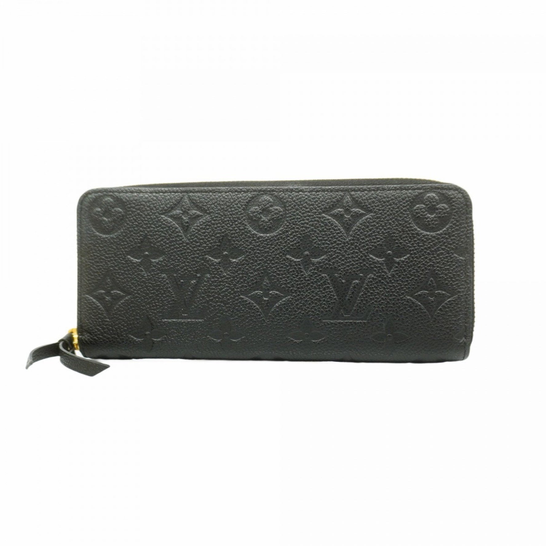 Louis Vuitton Monogram Empreinte Portefeuille Clemence Long Wallet M60171 Noir Women's P1155048