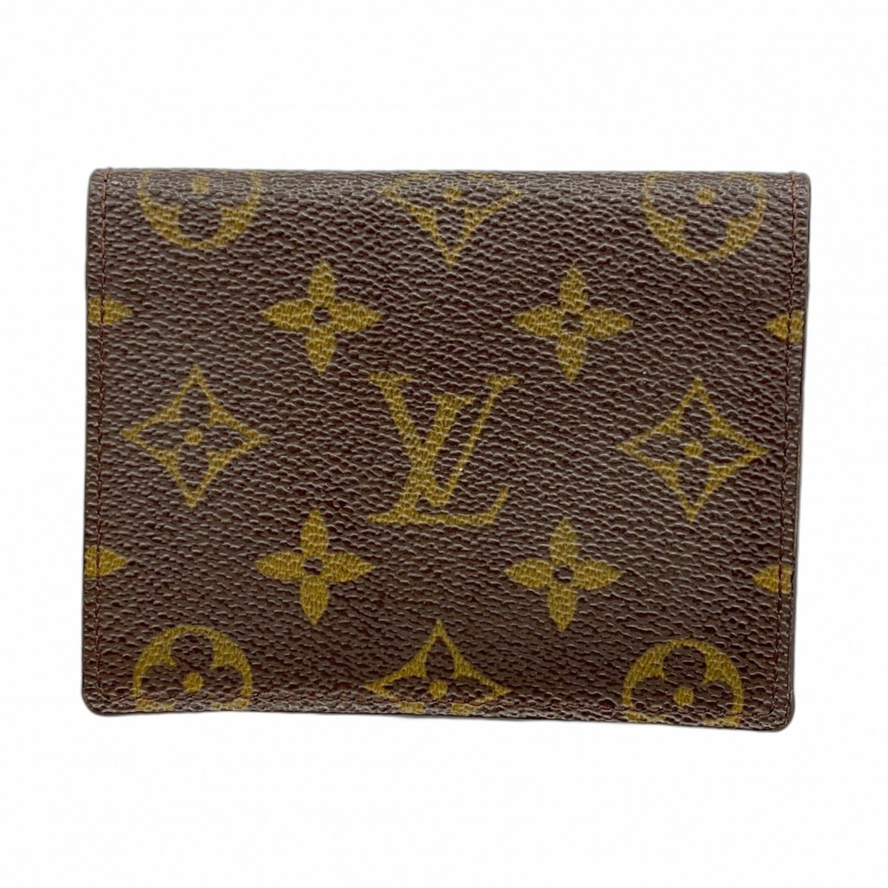 Louis Vuitton Monogram Japon Sanger Pull Card Case, M60530, Brown, for Men and Women