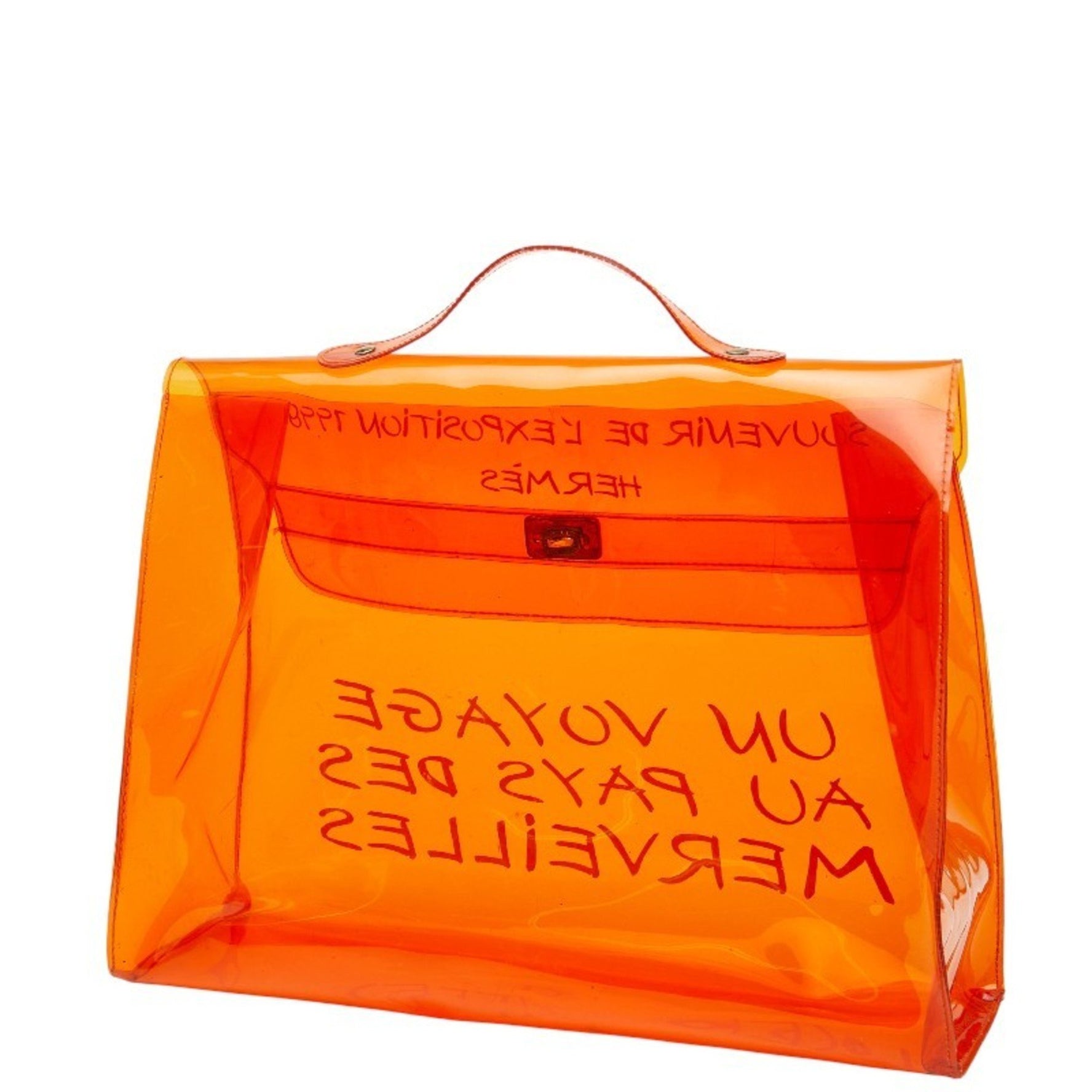 Hermès Vinyl Kelly "Journey to Wonderland" Exhibition Handbag Tote Bag HERMES