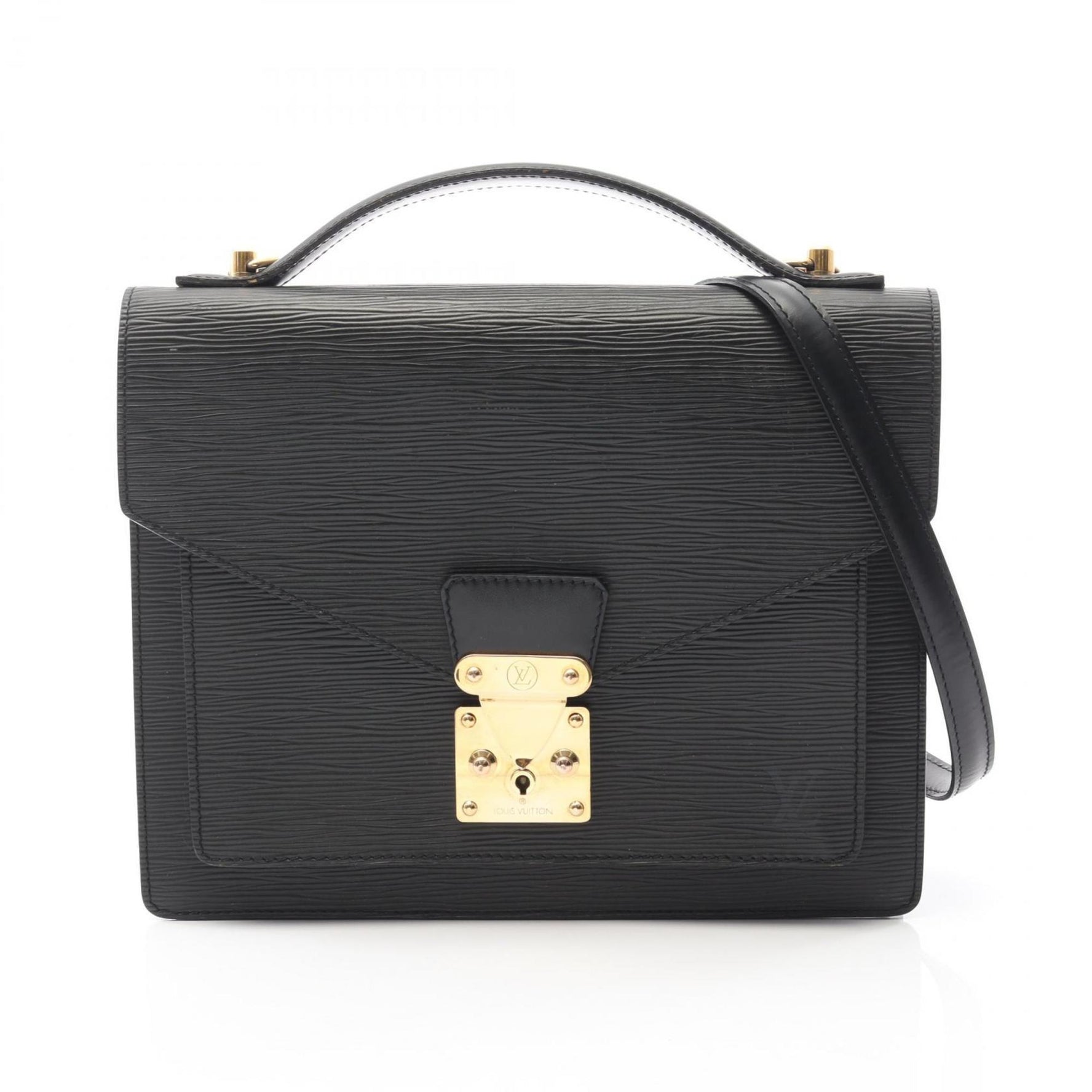 Louis Vuitton Monceau handbag in Epi leather, black
