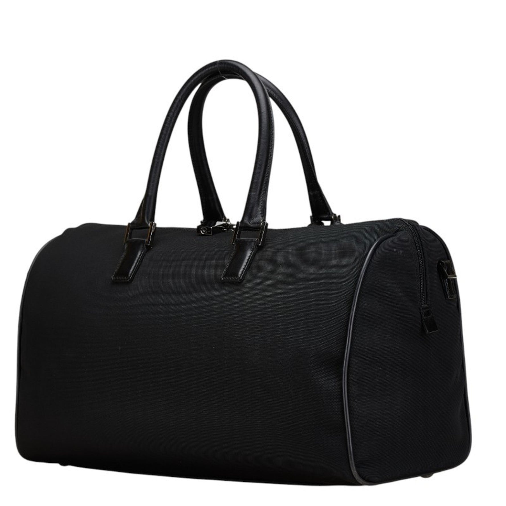 Gucci Boston Bag/Shoulder Bag 2WAY Black Canvas Leather Women's GUCCI