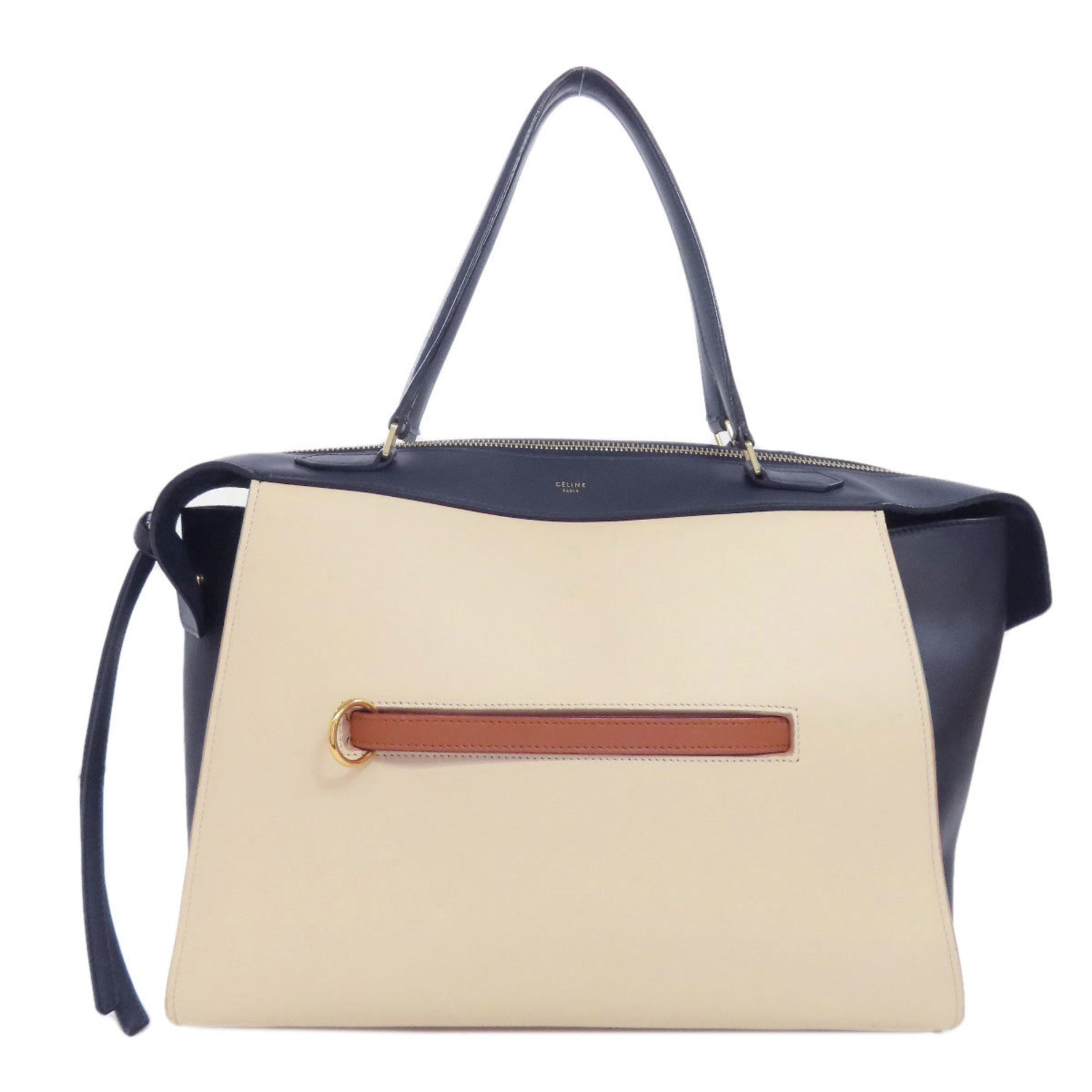 CELINE Ring Bag Tote Leather