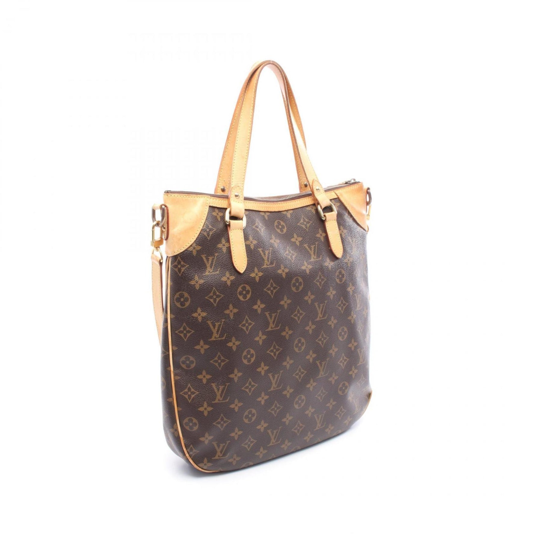 Louis Vuitton Odeon GM Handbag, Coated Canvas and Leather, Monogram, Brown