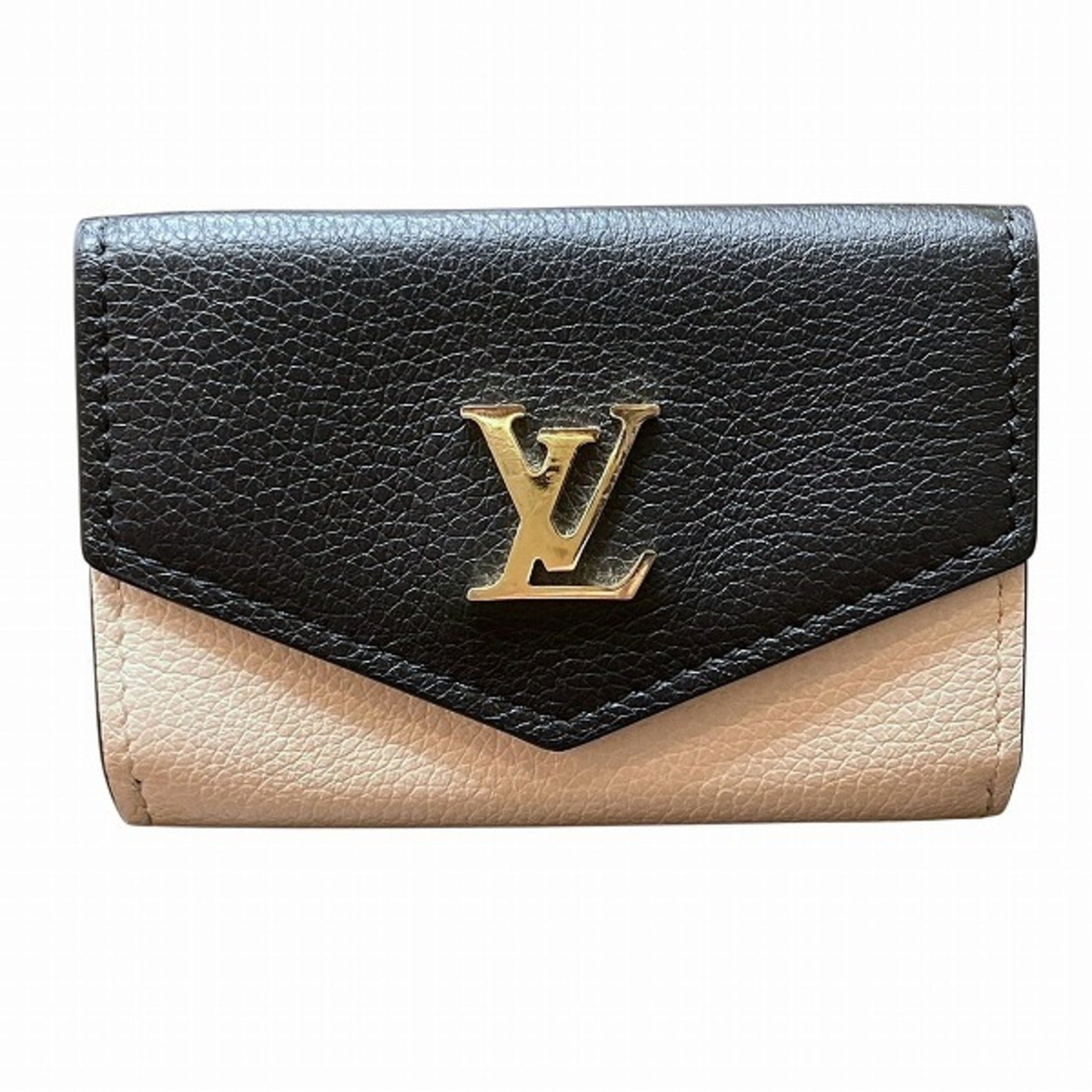 Louis Vuitton Portefeuille Lock Mini Tri-fold Wallet