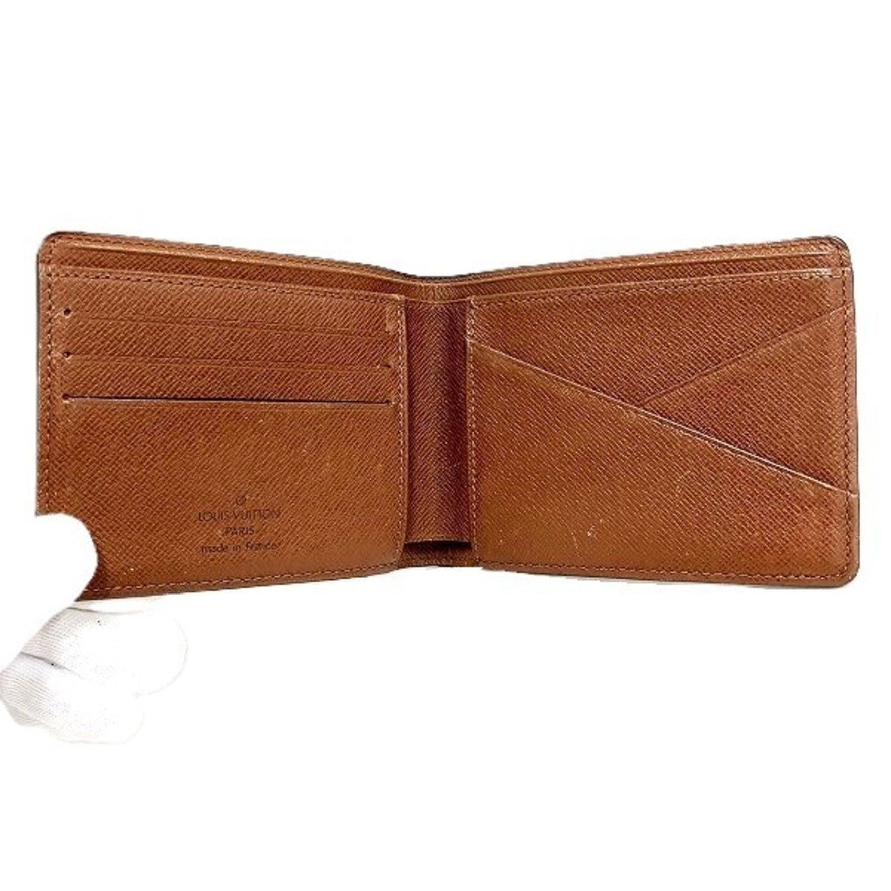 Louis Vuitton Monogram Portefeuille Multiple M60895 Billfold Bi-fold Wallet for Men and Women